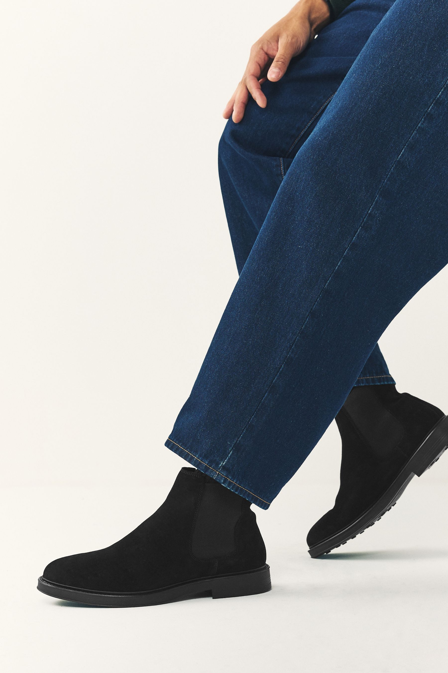Next Stiefelette aus Veloursleder Chelseaboots (1-tlg)