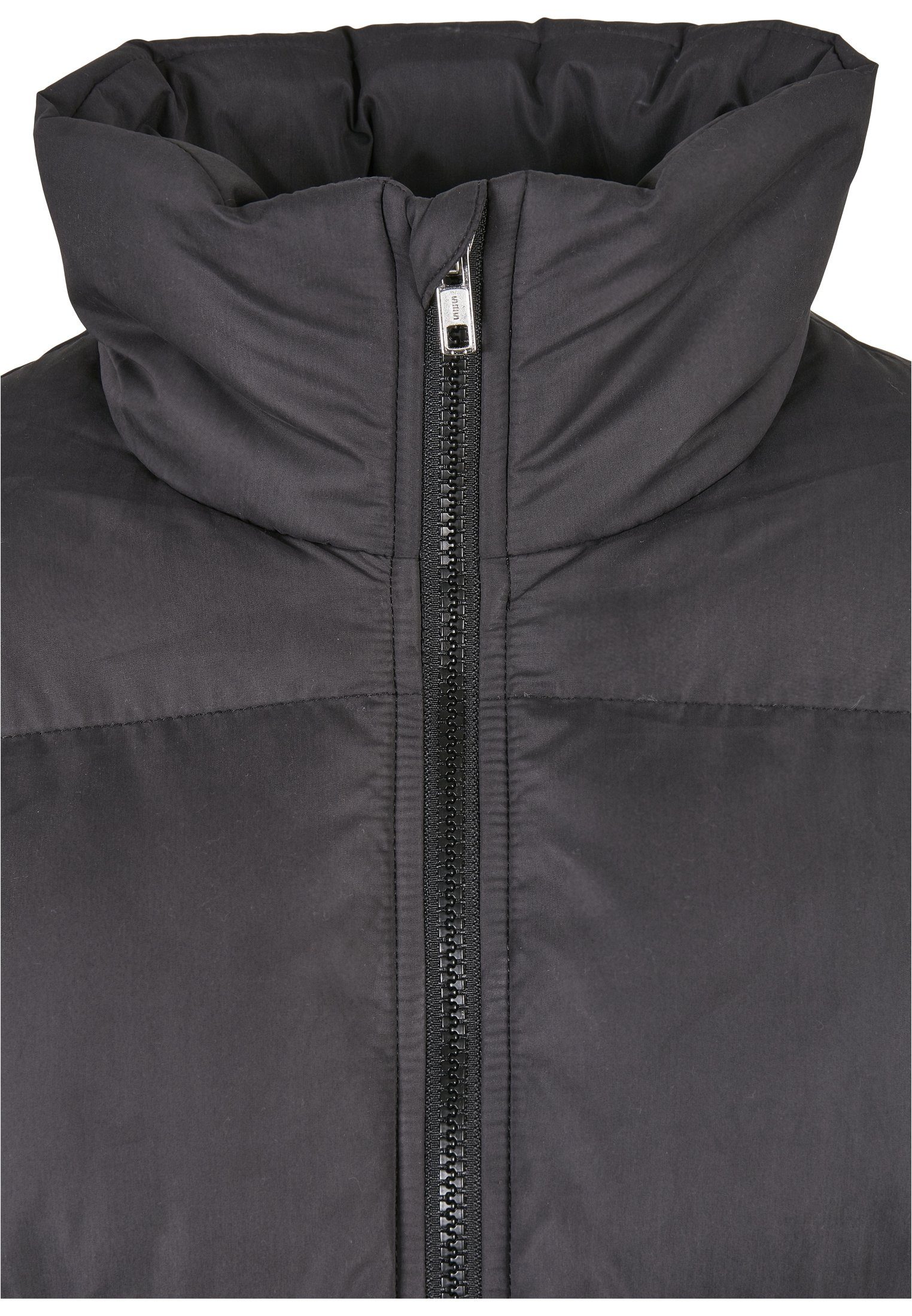 URBAN CLASSICS Winterjacke Damen Ladies black Short Peached Puffer Jacket (1-St)