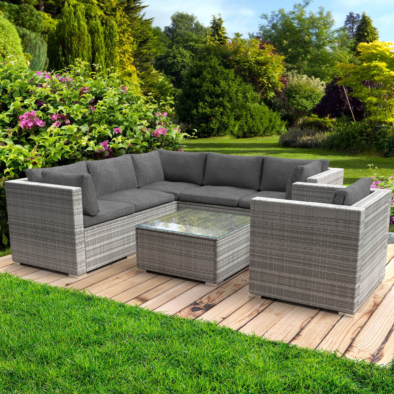 BRAST GartenloungeSet Harmony für 5 Personen inkl. extra Dicke Kissen