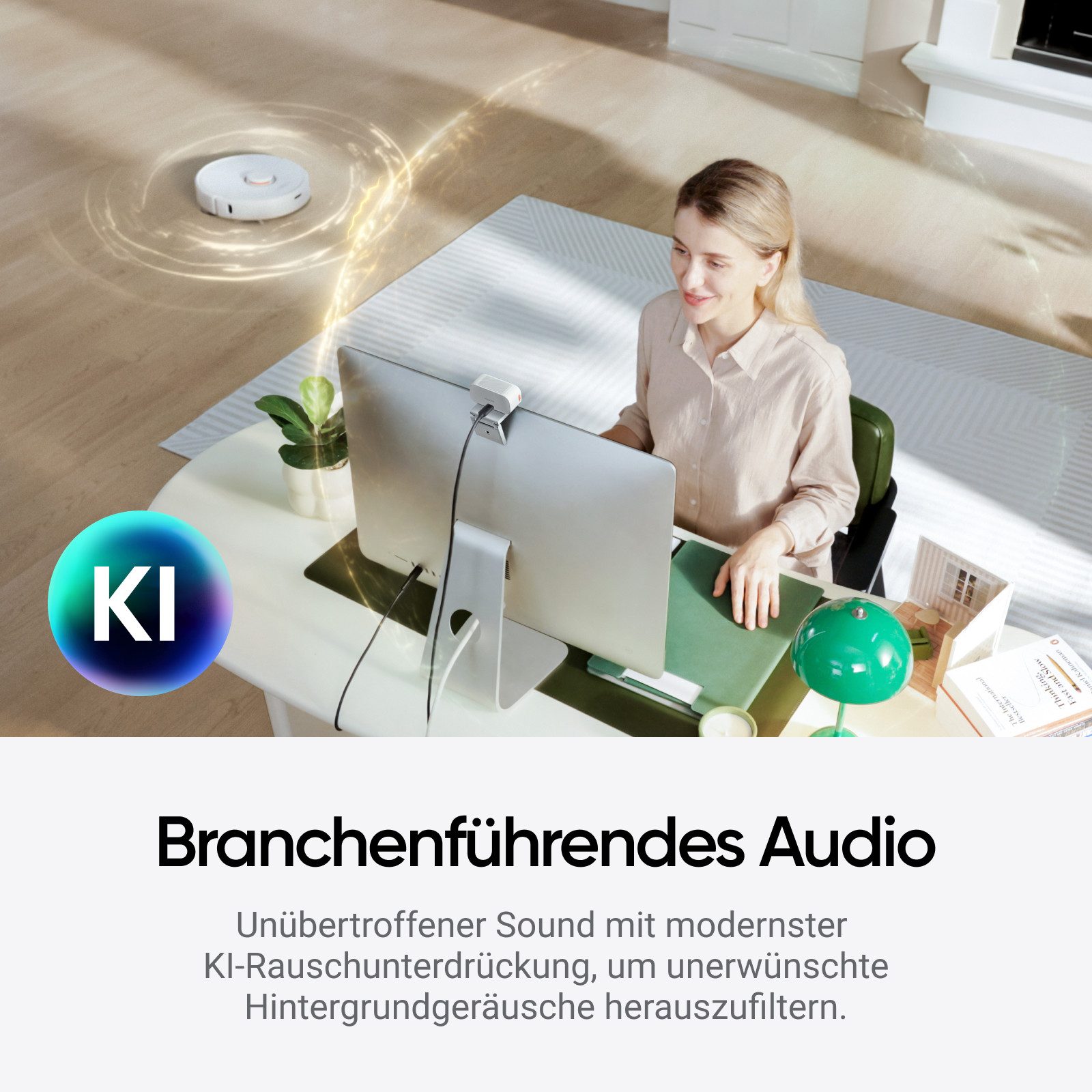 Insta360 Insta360 Link 2C - 4K Webcam für PC/Mac Full HD-Webcam