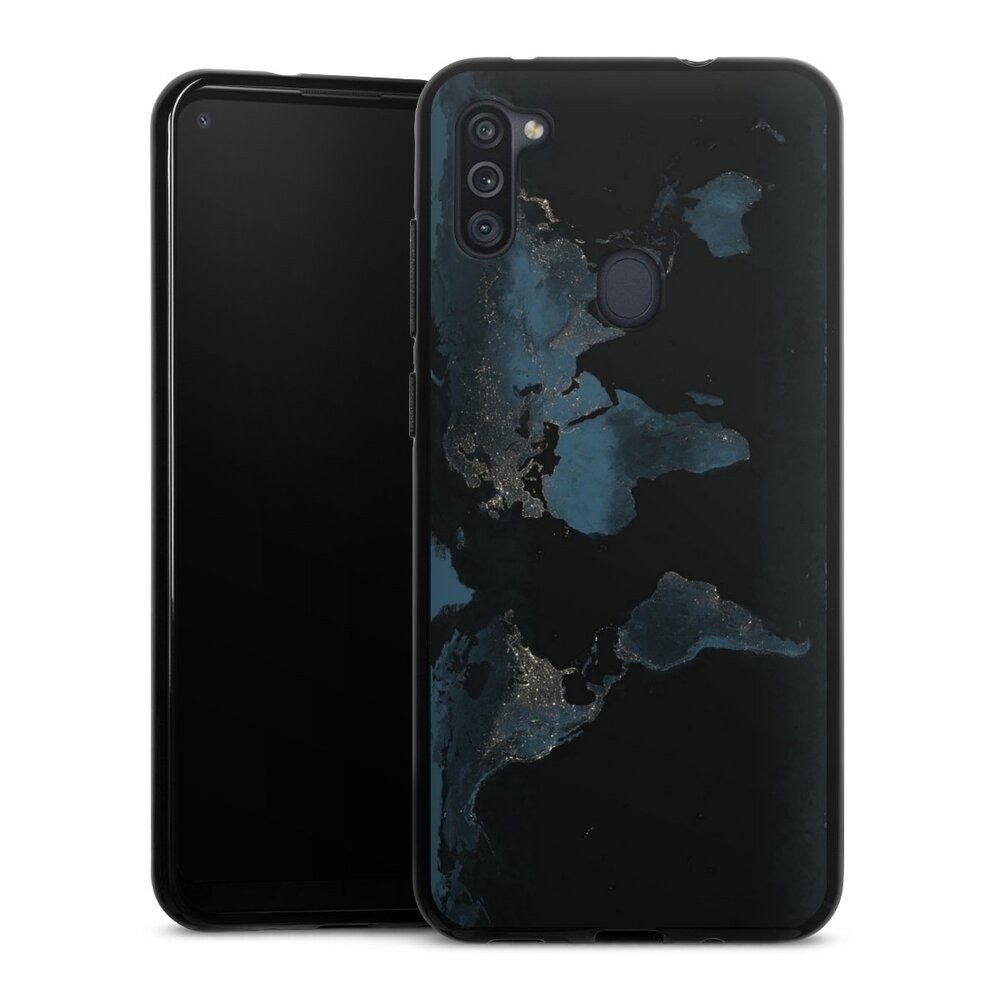 Handyhülle Weltkarte Landkarte Nacht Nightlight Worldmap