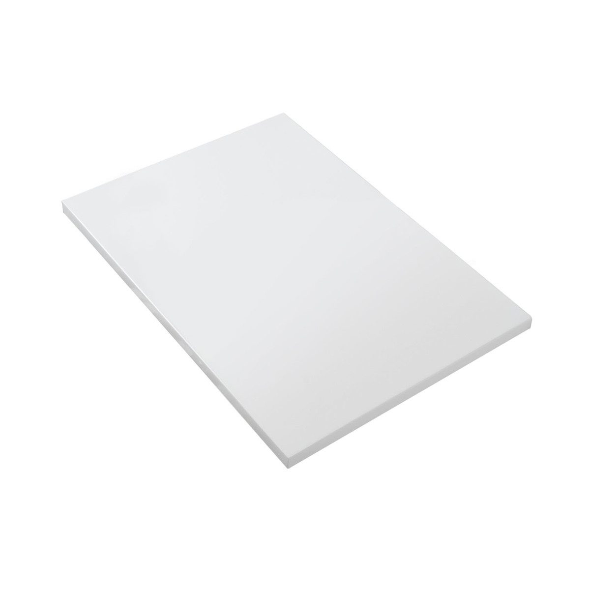 Belvit Waschtischplatte BV-US3675 (1 St), Waschtischplatte 80x1,2x52,5cm Mattweiß Mineralguss
