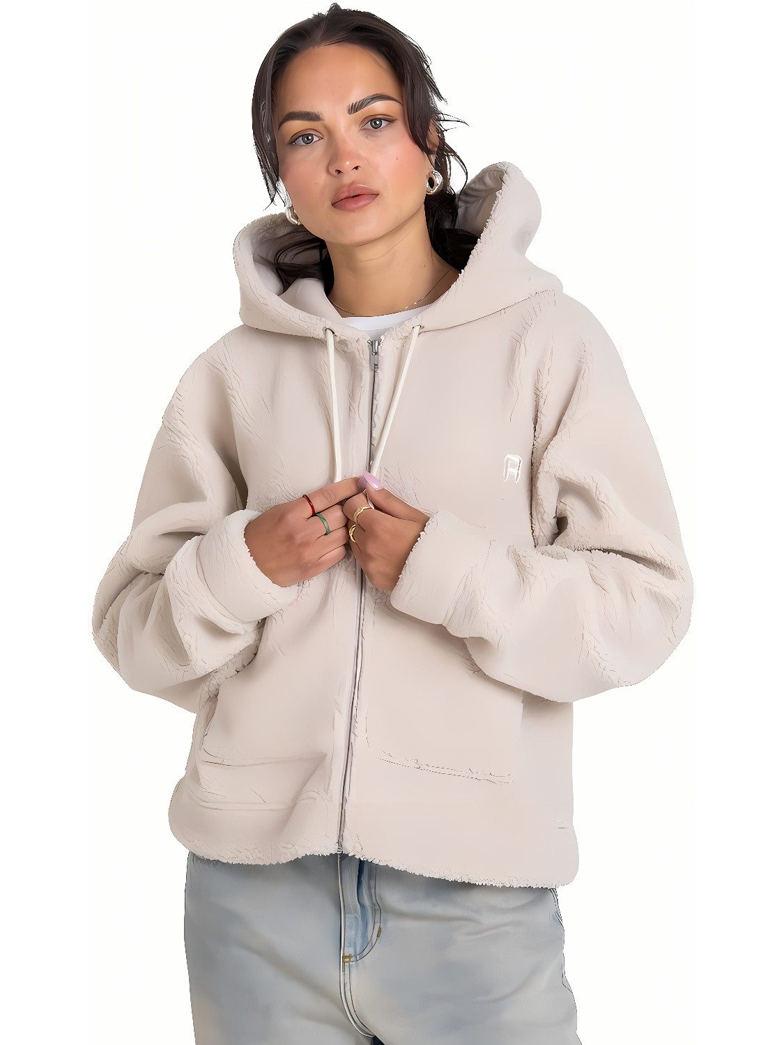 Kapuzenpullover Women Soft Zip Hoodie