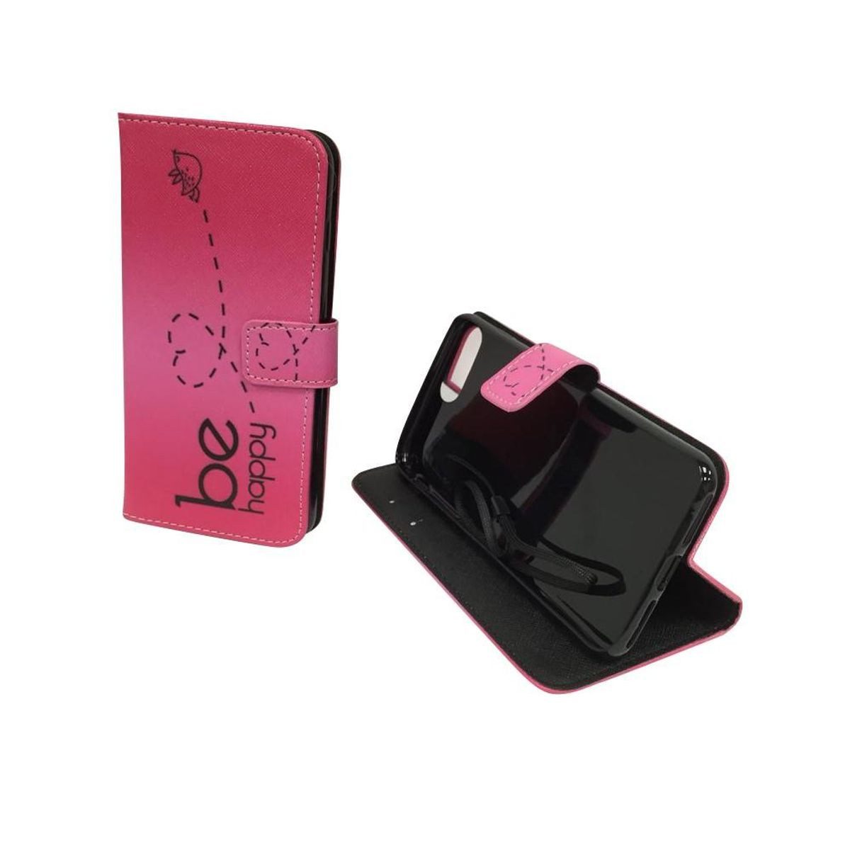 König Design Handyhülle Apple iPhone 8 Plus, Apple iPhone 8 Plus Handyhülle Bookcover Rosa