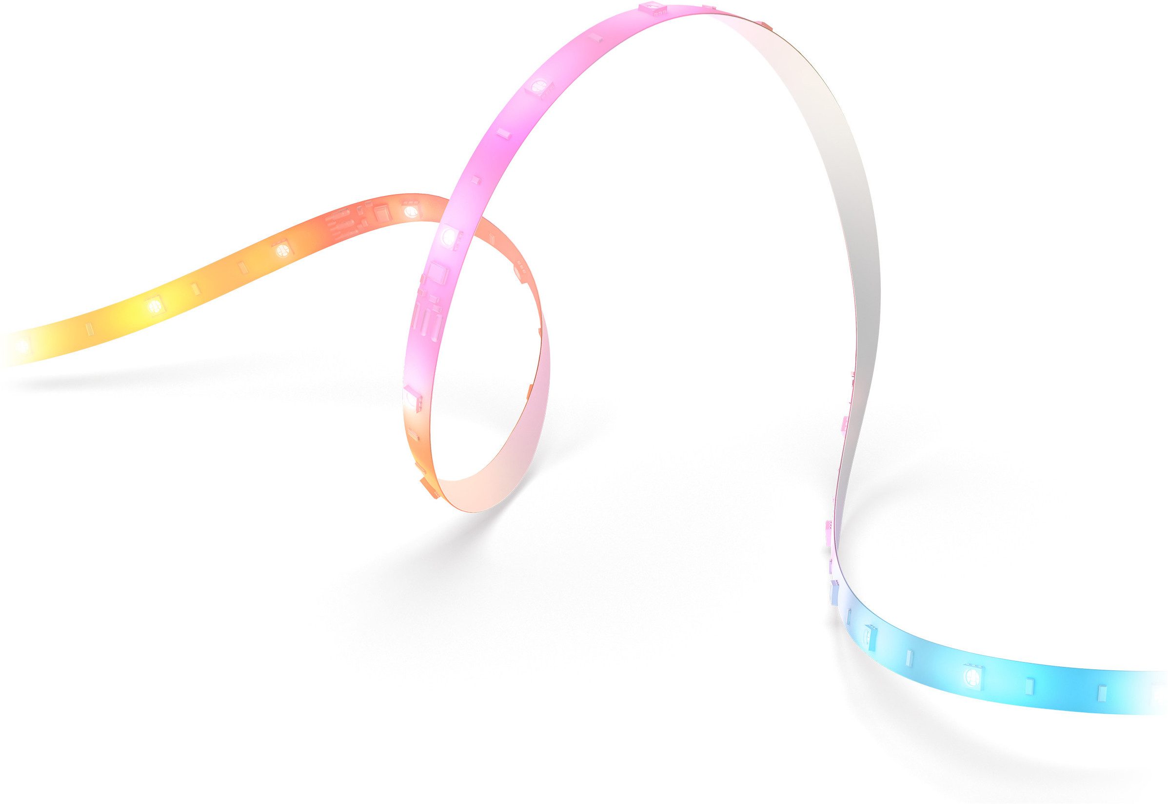 Philips Hue LED-Streifen Essential Gradient LED-Streifen RGBIC farbfähig, lebendige Farben, flexible Innenbeleuchtung, komp. mit gängigen Smart-Home-Assistenten