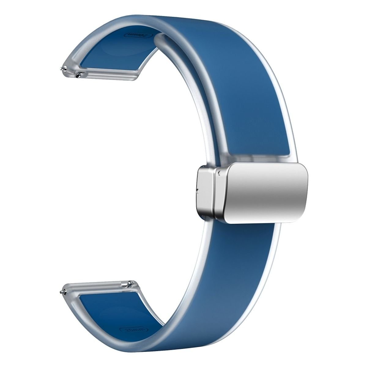 4 Smartwatch-Armband Silikon Wigento Für Armband 5 Magnetisches 6 Samsung Felsenblau Galaxy Watch