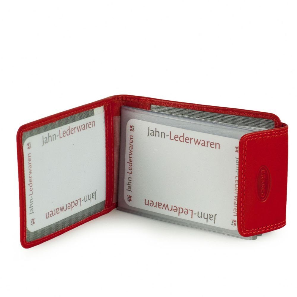 br-361 Branco Kreditkarten-Etui, Rot, BRANCO / Leder, Kartenetui Karten-Mäppchen