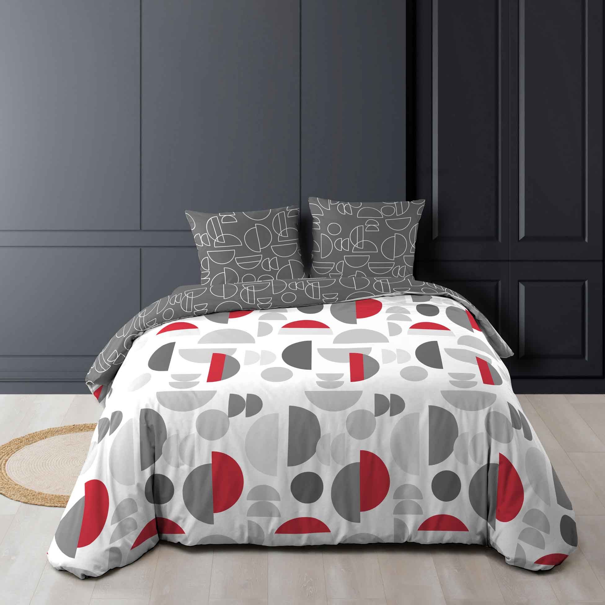 dynamic24 Bettwäsche, Jersey, 3 teilig, Wendebettwäsche Baumwolle 240x220cm günstig online kaufen