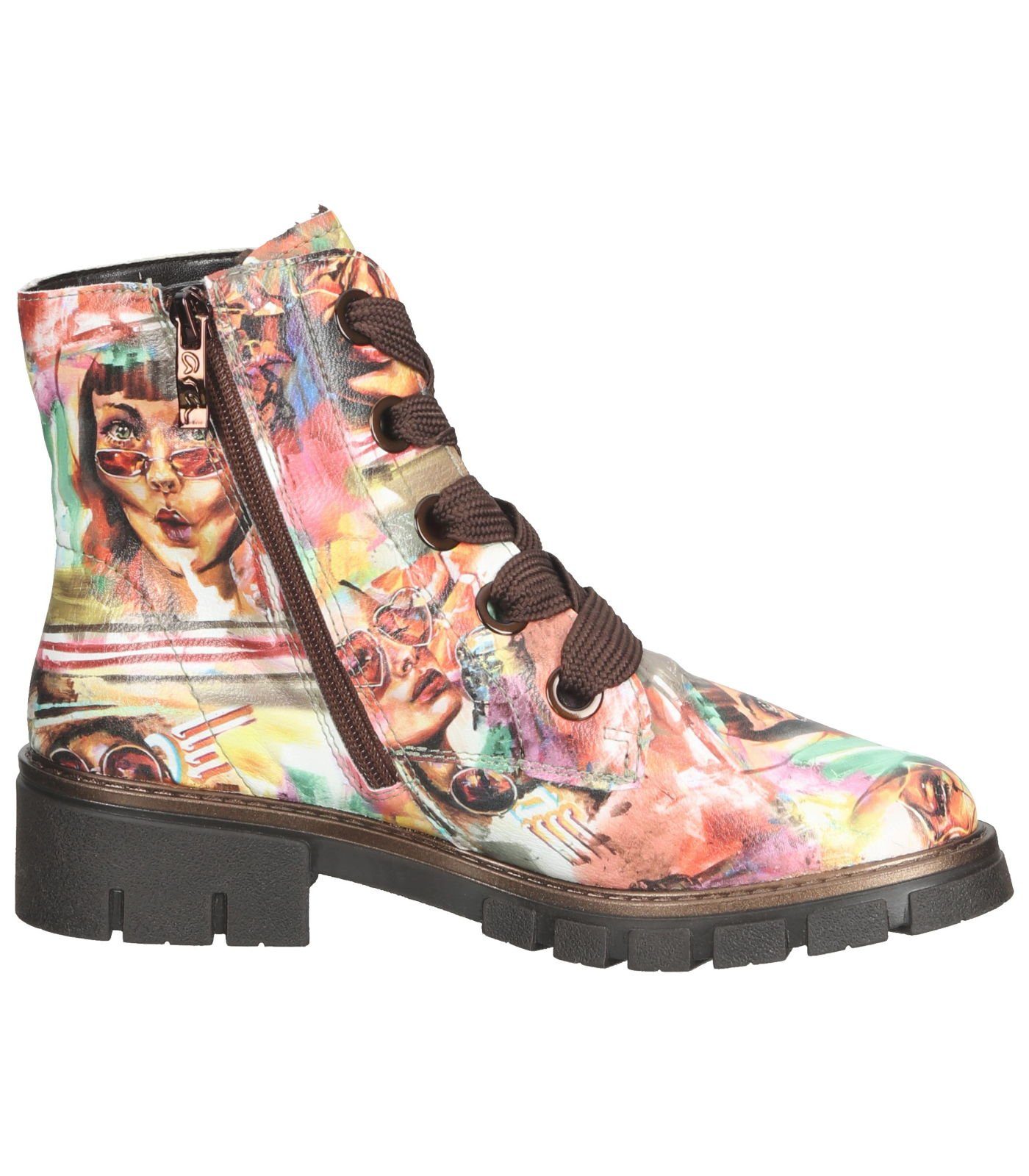 Ara Schnürstiefelette Multicolor Stiefelette Lederimitat