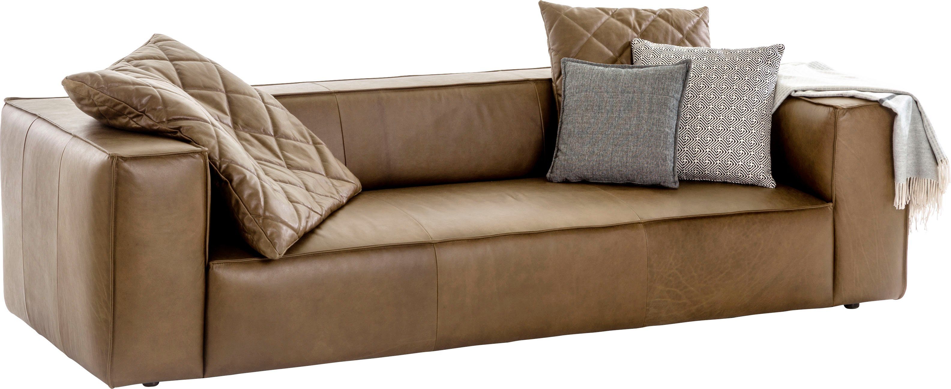 W.SCHILLIG 3-Sitzer around-the-block Mega Sofa mit tollem Sitzkomfort, Breite 260cm, mit eleganter Biese, mit Federkern