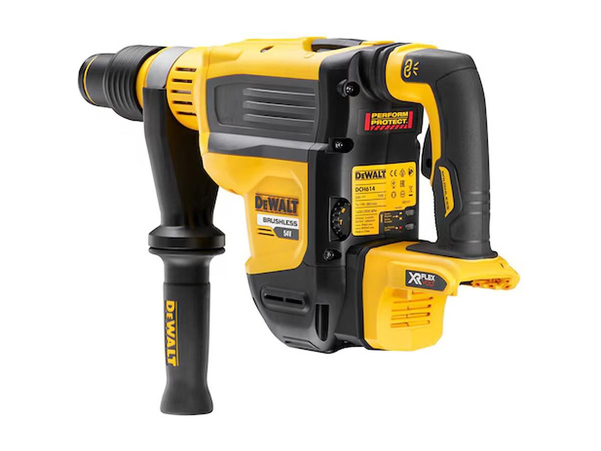 DeWalt Akku-Kombibohrhammer Flexvolt SDS-max, Basis, 54 V, max. 380 U/min, mit 10,5 Joule, ohne Akku & Ladegerät, im Transportkoffer