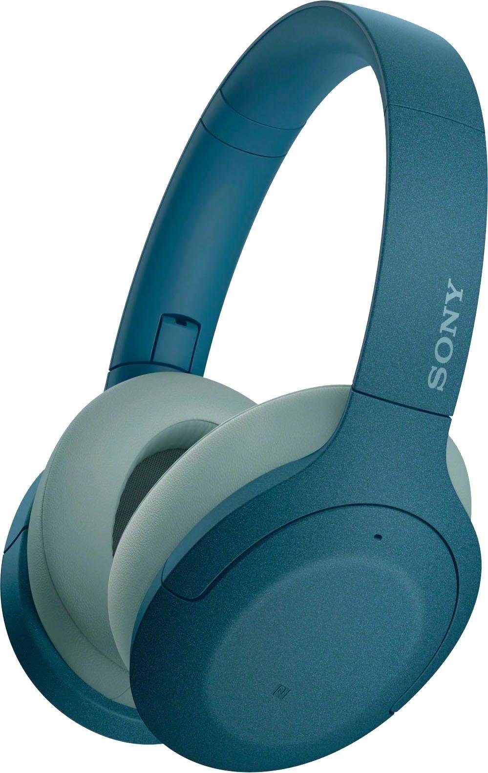 Headset Bluetooth, Mikrofon, WH-H910N Sprachassistent) Noise-Cancelling, mit Bluetooth-Kopfhörer (Hi-Res, Assistant, Sony Google