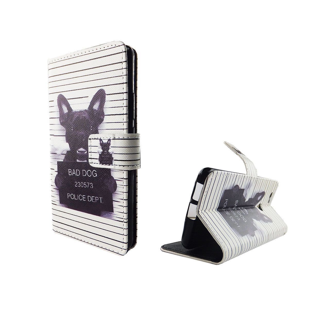 König Design Handyhülle Huawei Nova, Huawei Nova Handyhülle Bookcover Weiß