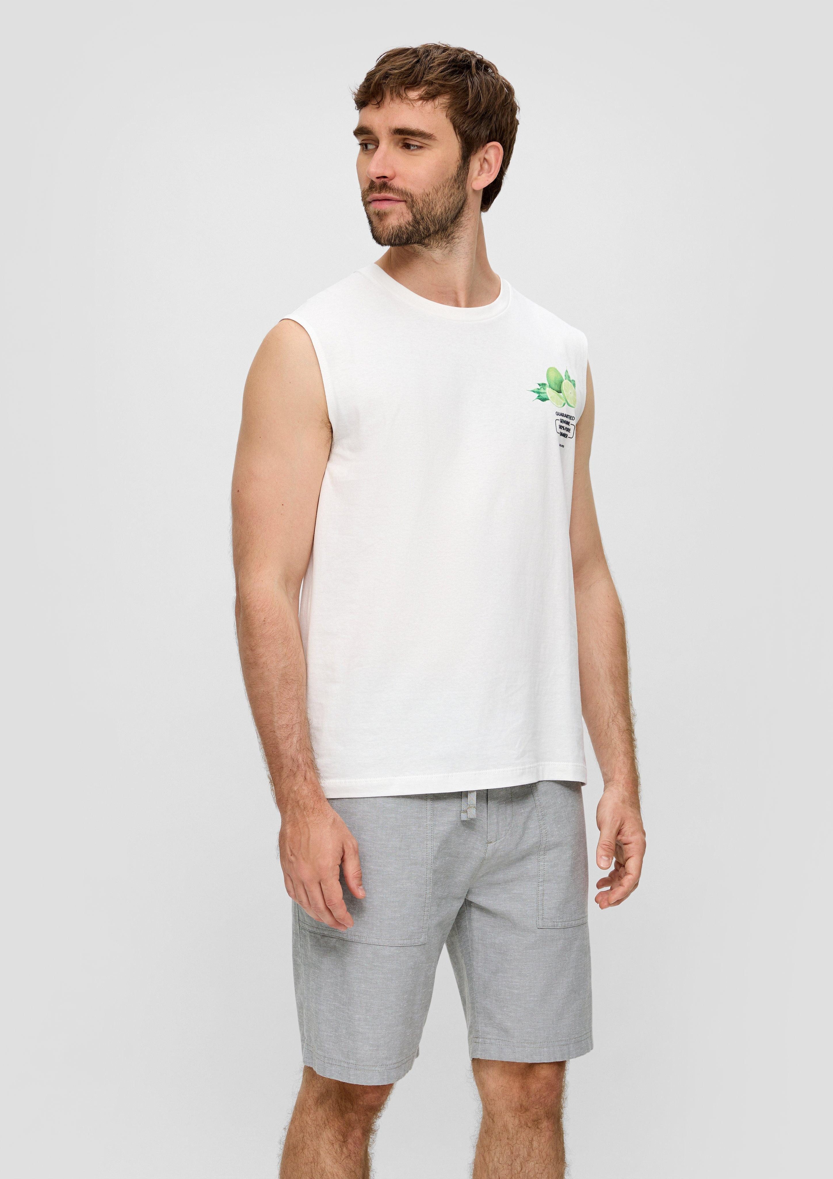 s.Oliver Bermudas Chino-Shorts aus Leinenmix mit günstig online kaufen