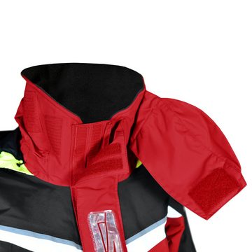 crazy4sailing Outdoorjacke Stavanger wasserdicht Segeljacke mit Reflektoren und hohem Kragen