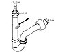 CORNAT Siphon »REZYKLAT Maschinen-Röhren-Geruchverschluss«, aus Recycling Kunststoff, für Wasch- oder Spülmaschine, Bild 5