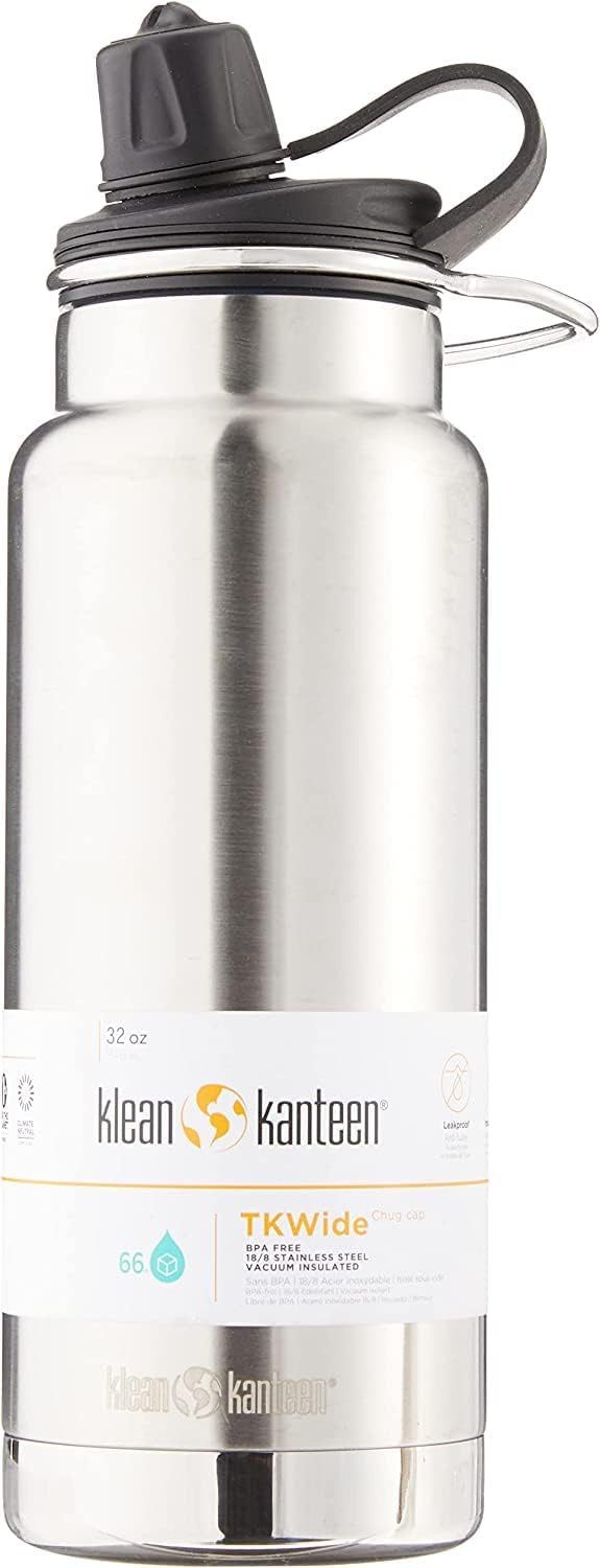 Trinkflasche Klean Kanteen TKWide VI Trinkflasche 946ml, Brushed Stainless