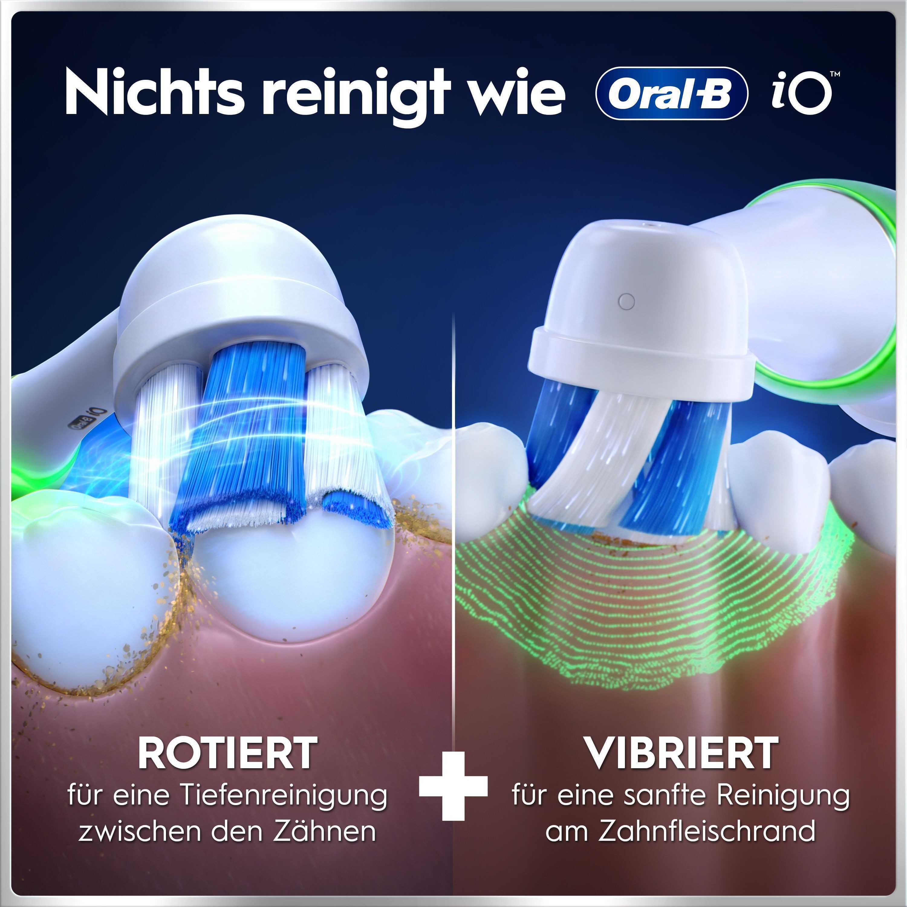 Oral-B Elektrische Zahnbürste iO 6, Aufsteckbürsten: 2 St., mit Magnet-Technologie, Display, 5 Putzmodi, Reiseetui – Bild 5 von 5