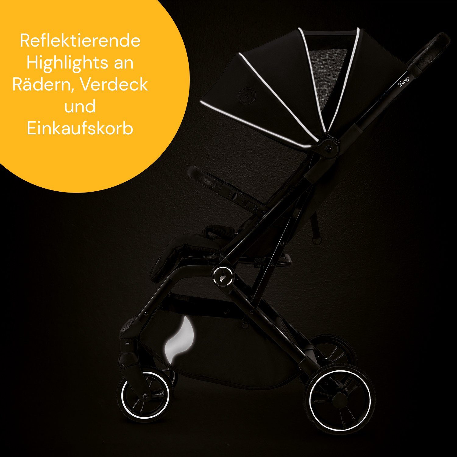 Osann Kinder-Buggy Boogy 2, 0 - 22 kg inkl. Regenverdeck, große Räder, Einhand-Faltmechanismus
