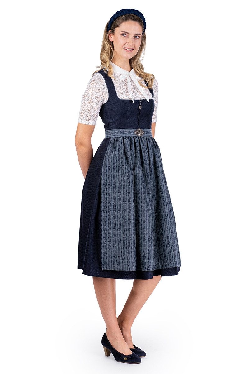 MarJo Dirndl Midi Dirndl 2tlg. - WINDACH - nachtblau/denim – Bild 4 von 5