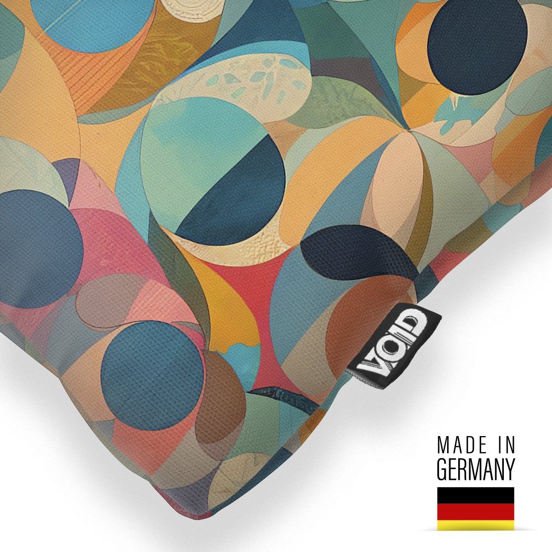 VOID Kissenbezug, (1 Stück), Pop Art Kreise Bunt Farben Retro Kunst Gemälde Wohnzimmer Museum bunt