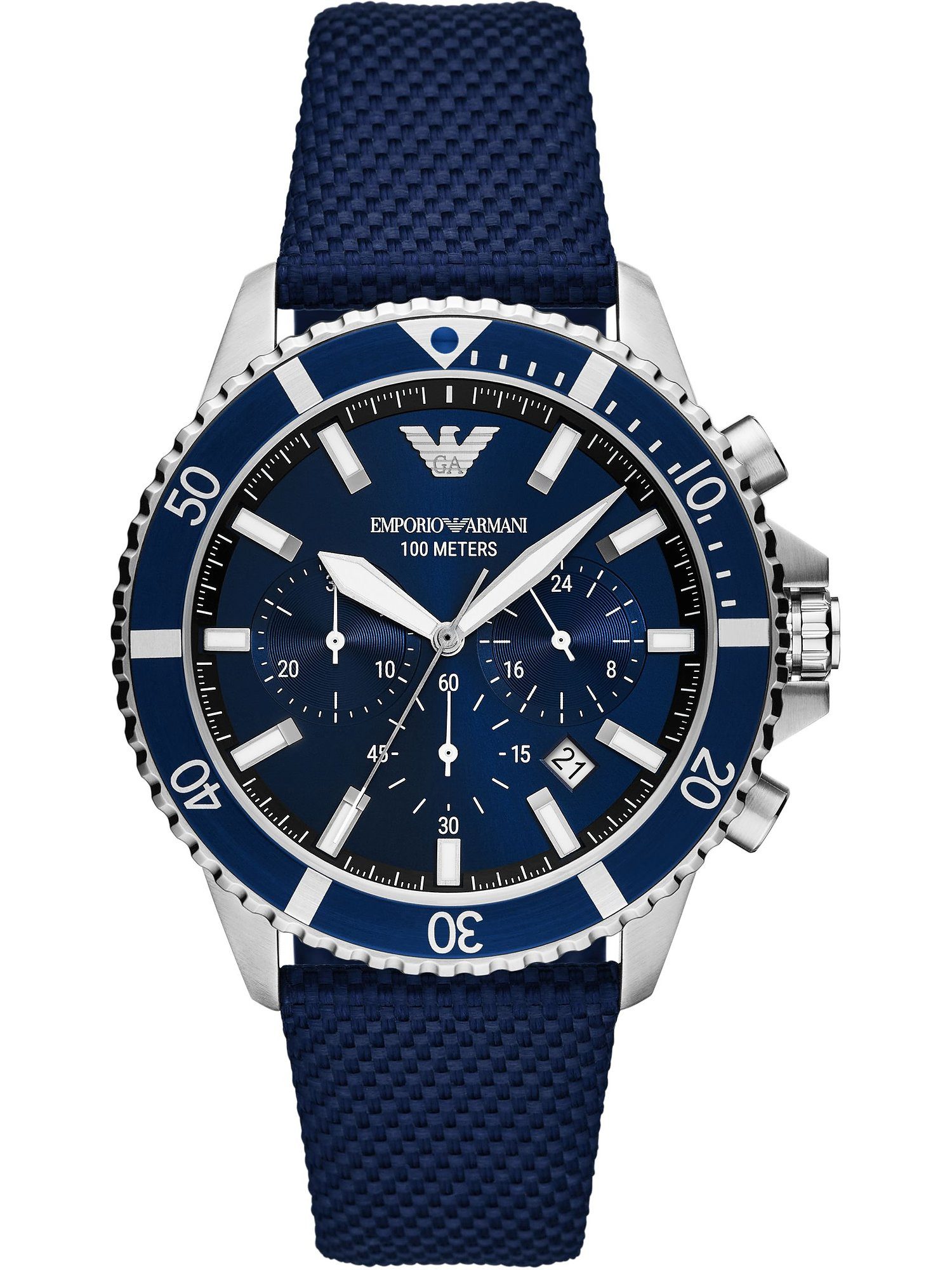 Chronograph Emporio Armani Herren-Uhren Analog Quarz