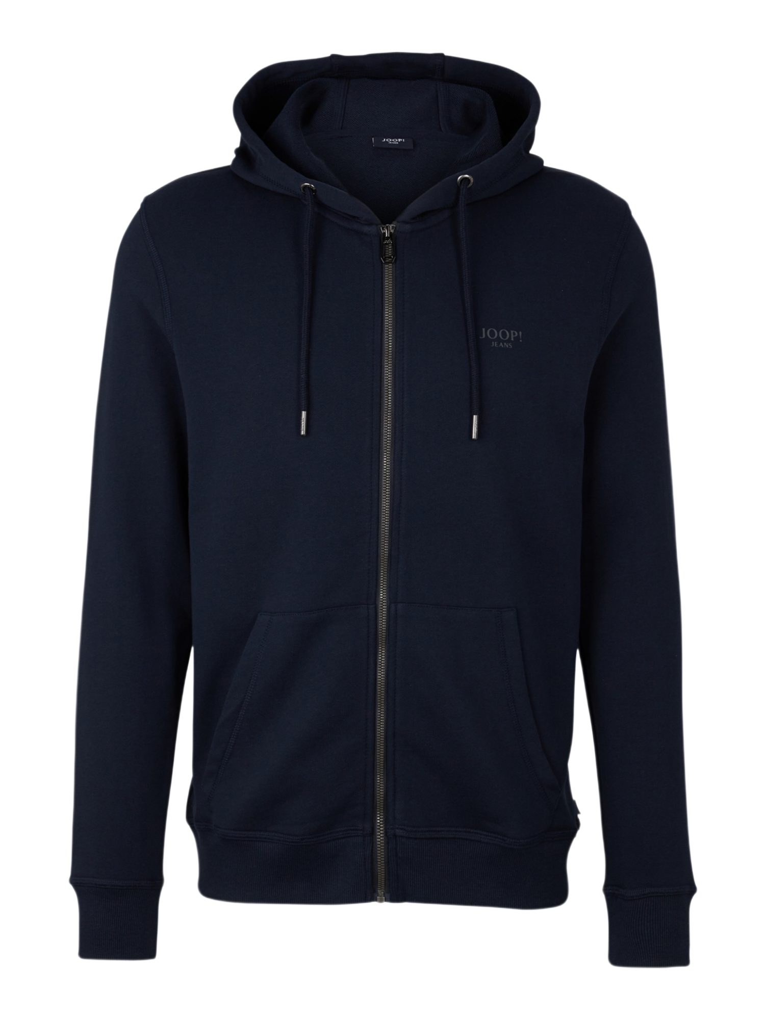 JOOP! Sweatjacke blau,Casual,Baumwolle,Unifarben,Kapuze,Lang,Regular Fit