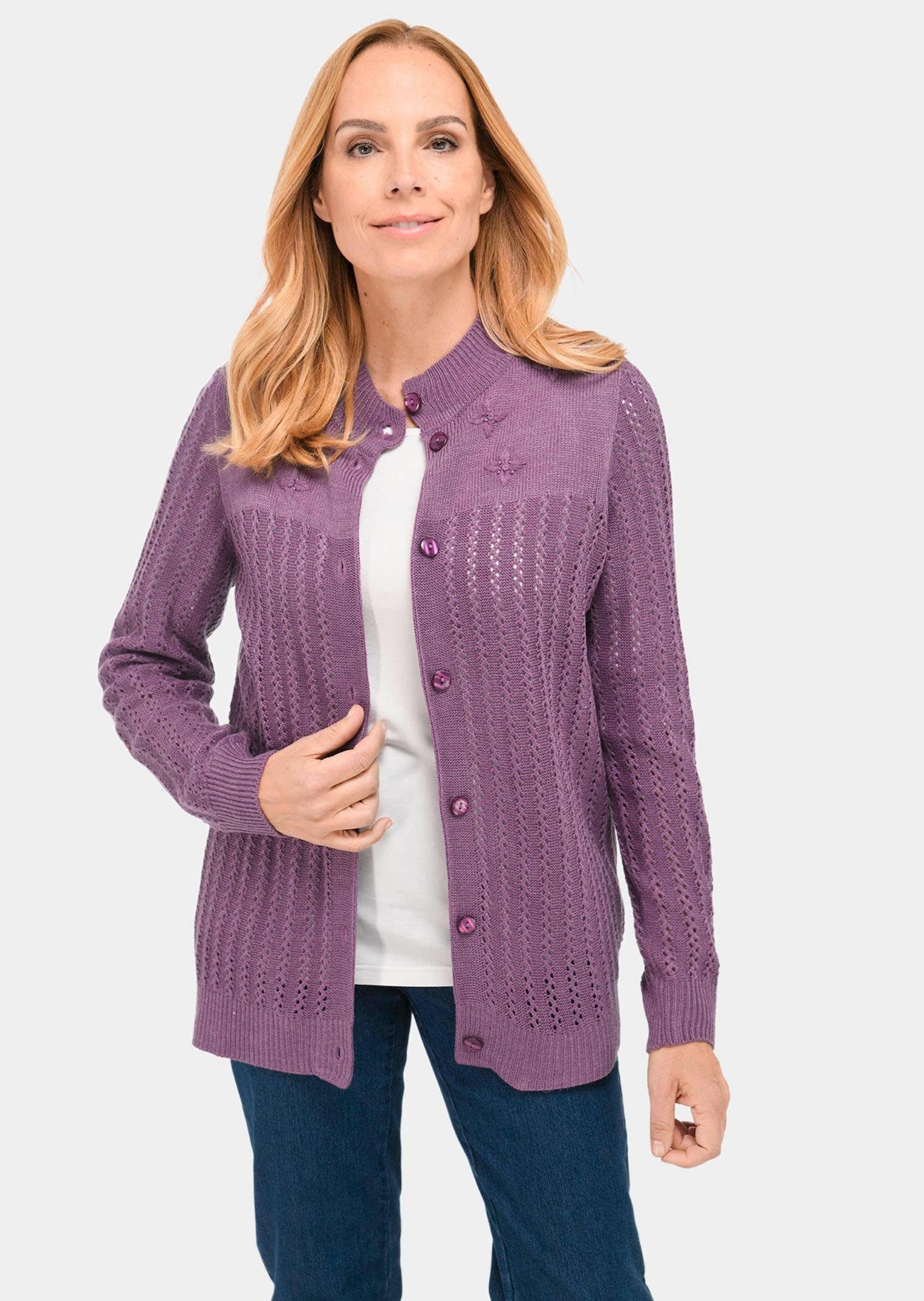 Strickjacke Ajourstrickjacke