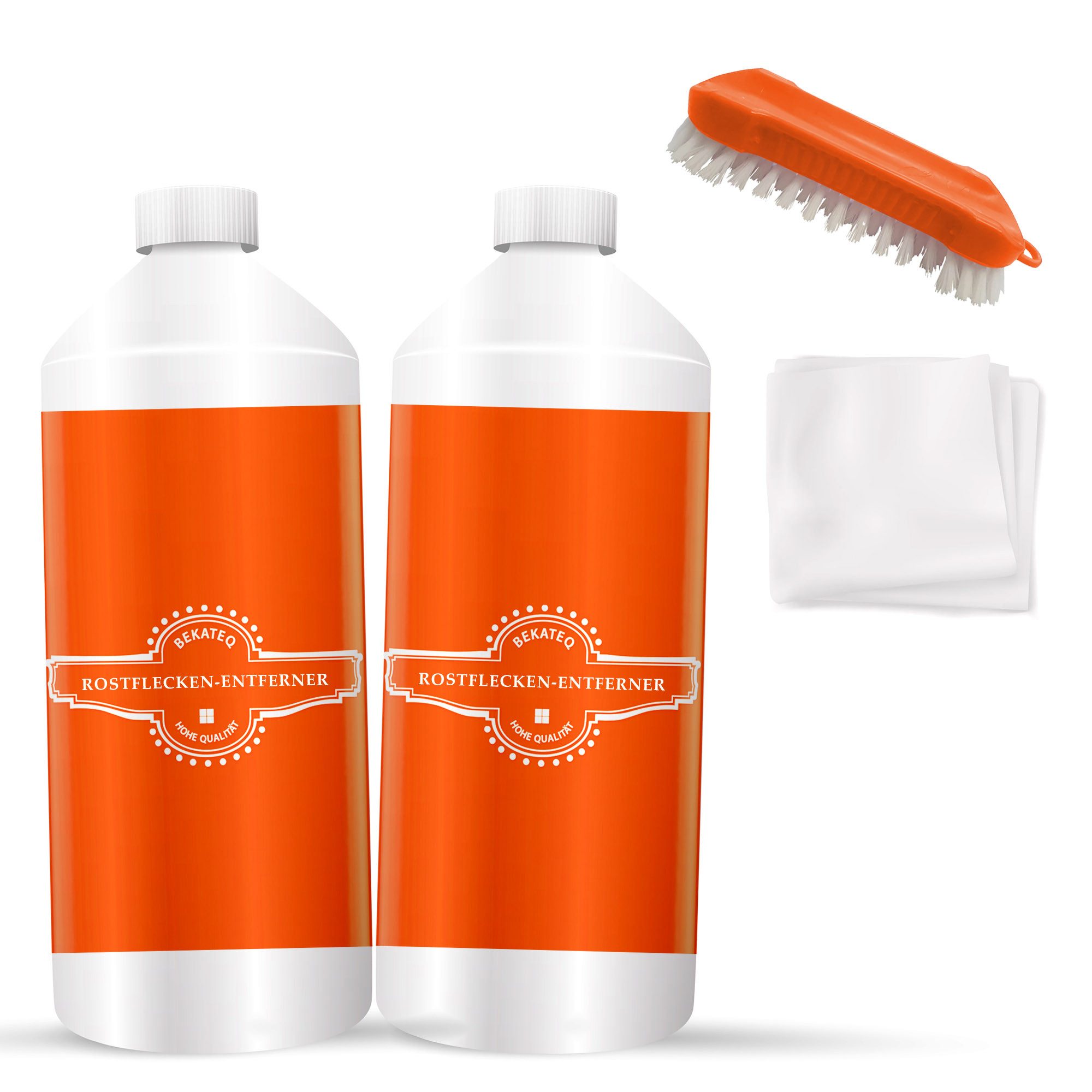 BEKATEQ Holzlack LS-565 Rostflecken Entferner für Stein & Beton inkl. Bürste, wirkt selbsttätig Flugrost Acryl Wachs