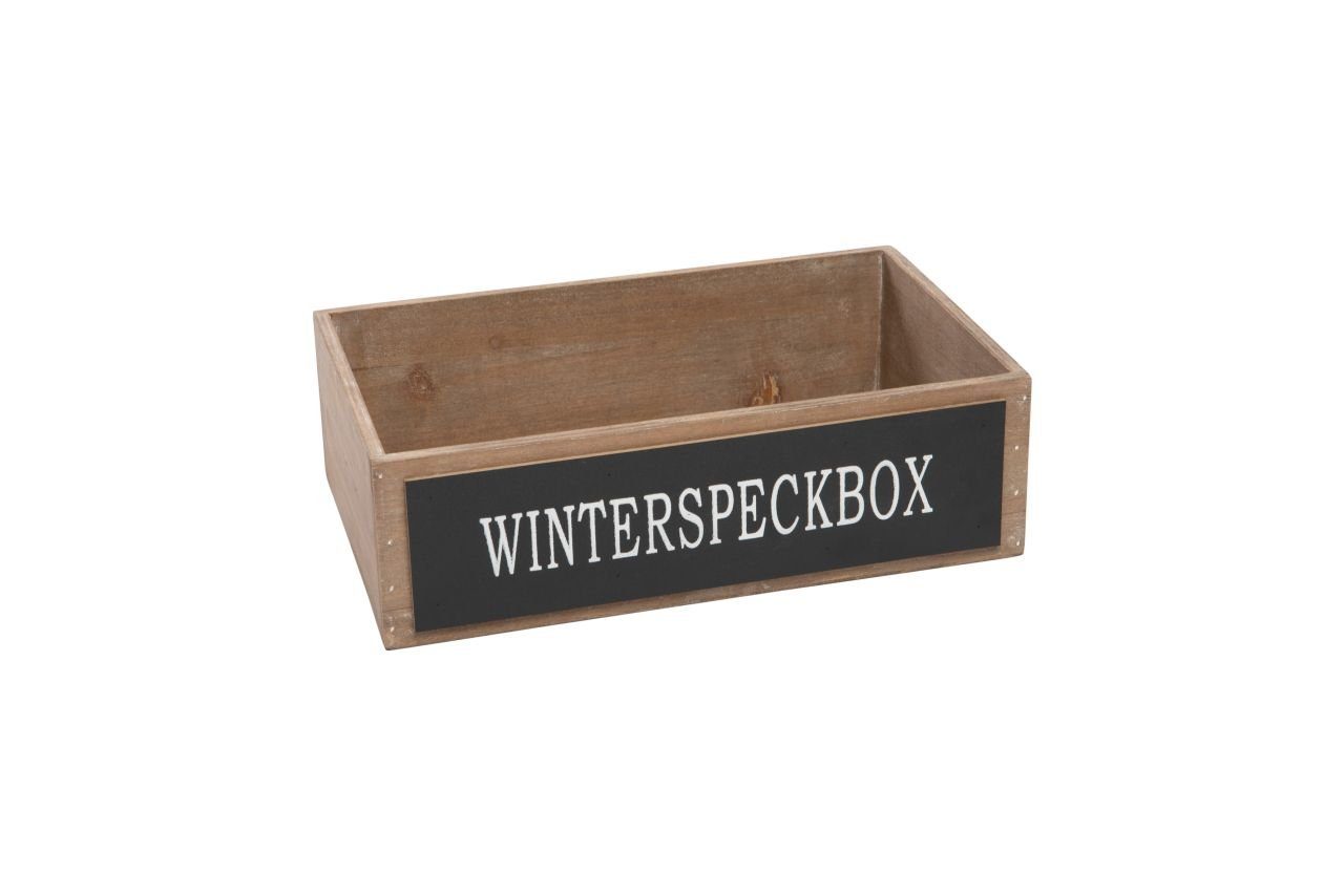 Imkerei Freese Weihnachtsfigur Freese Holzkiste Winterspeckbox 33 x 20 x 10 cm