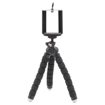 TSB Werk Stativ Smartphone Universal Handy Klemmstativ Handy-Halterung, (Flexibel, Dreibein, Tripod, Halter)