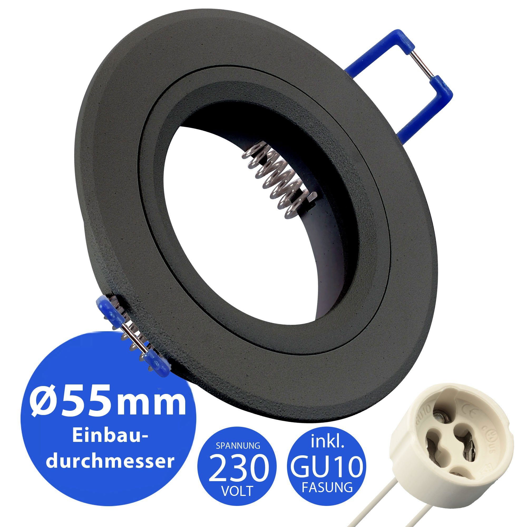 Maxkomfort Einbauleuchte Einbaustrahler 5105, ohne Leuchtmittel, günstig online kaufen