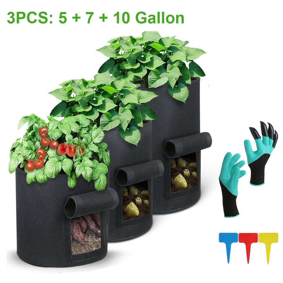 NASUM Anzuchttopf Hochwertige hochwertiges Gartenpflege!, Bag Pflanzenwachstum nachhaltiges Material Planting Set: für