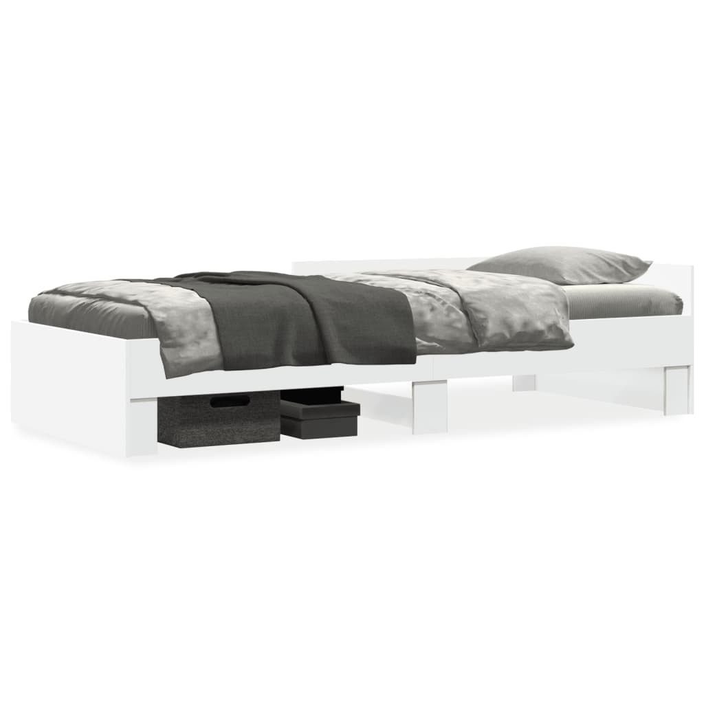 vidaXL Bett Bettgestell Weiß 90x190 cm günstig online kaufen