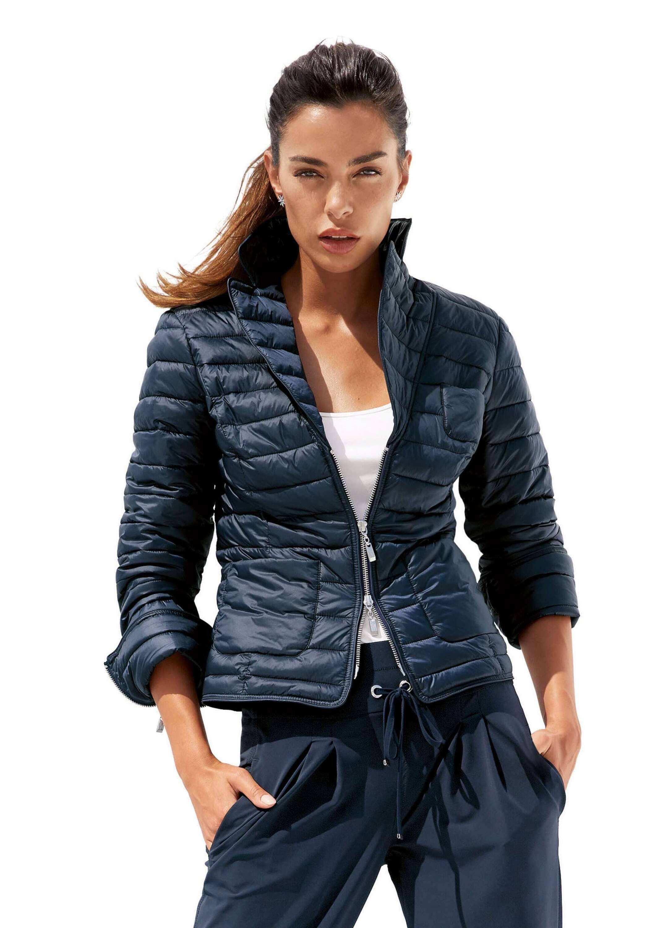 MADELEINE Steppjacke Wattierte Damenjacke mit sportivem Touch Taillierte Jacke mit Reverskragen, Zweiwege-Reißverschluss