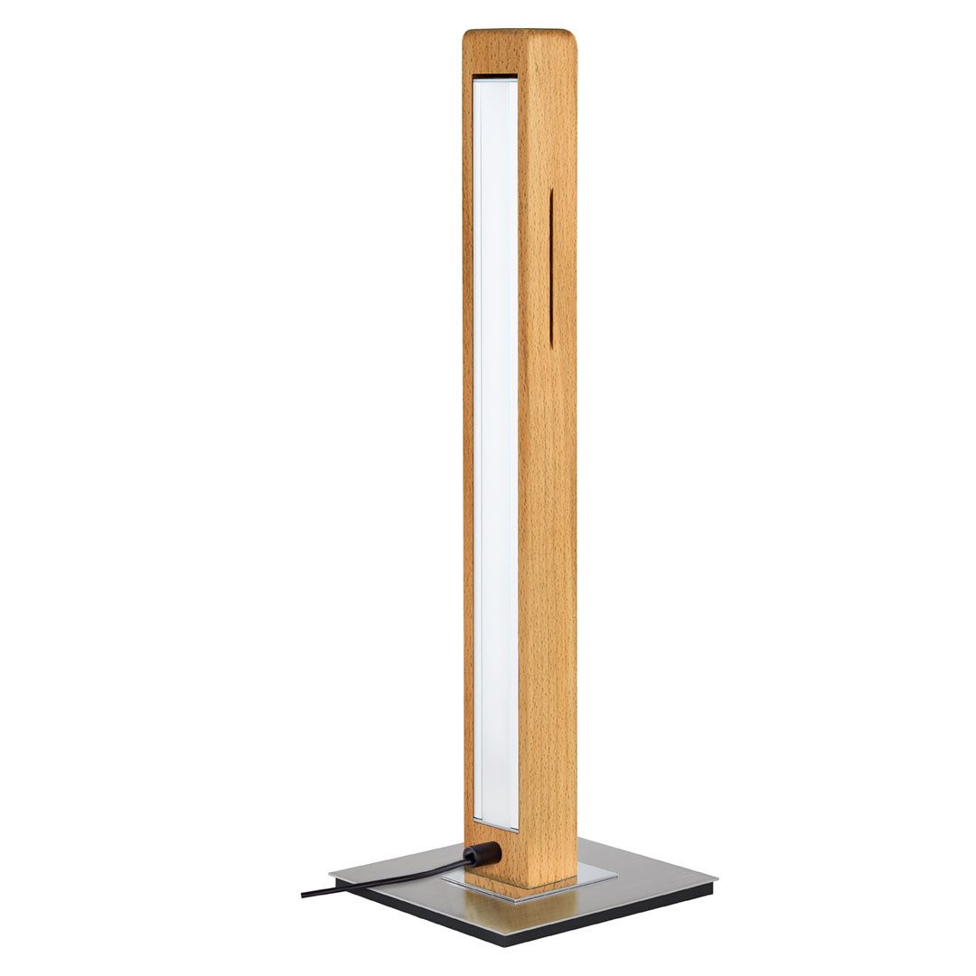HerzBlut Tischleuchte Leonora LED, Alu LED-Leiste Acryl satiniert