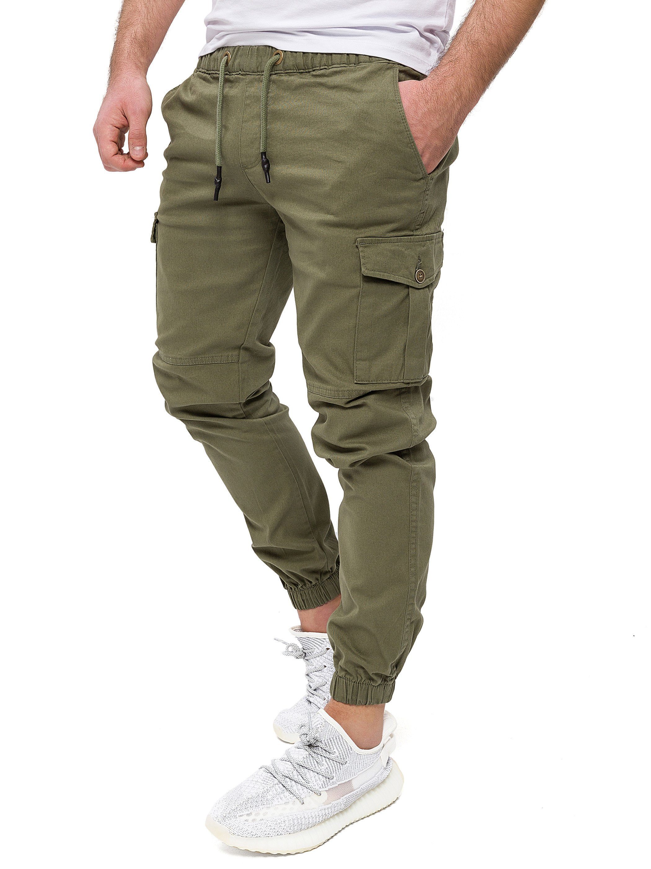 Pittman Cargohose Darius Cargo Chino Freizeit Hose aus leichtem Stoff