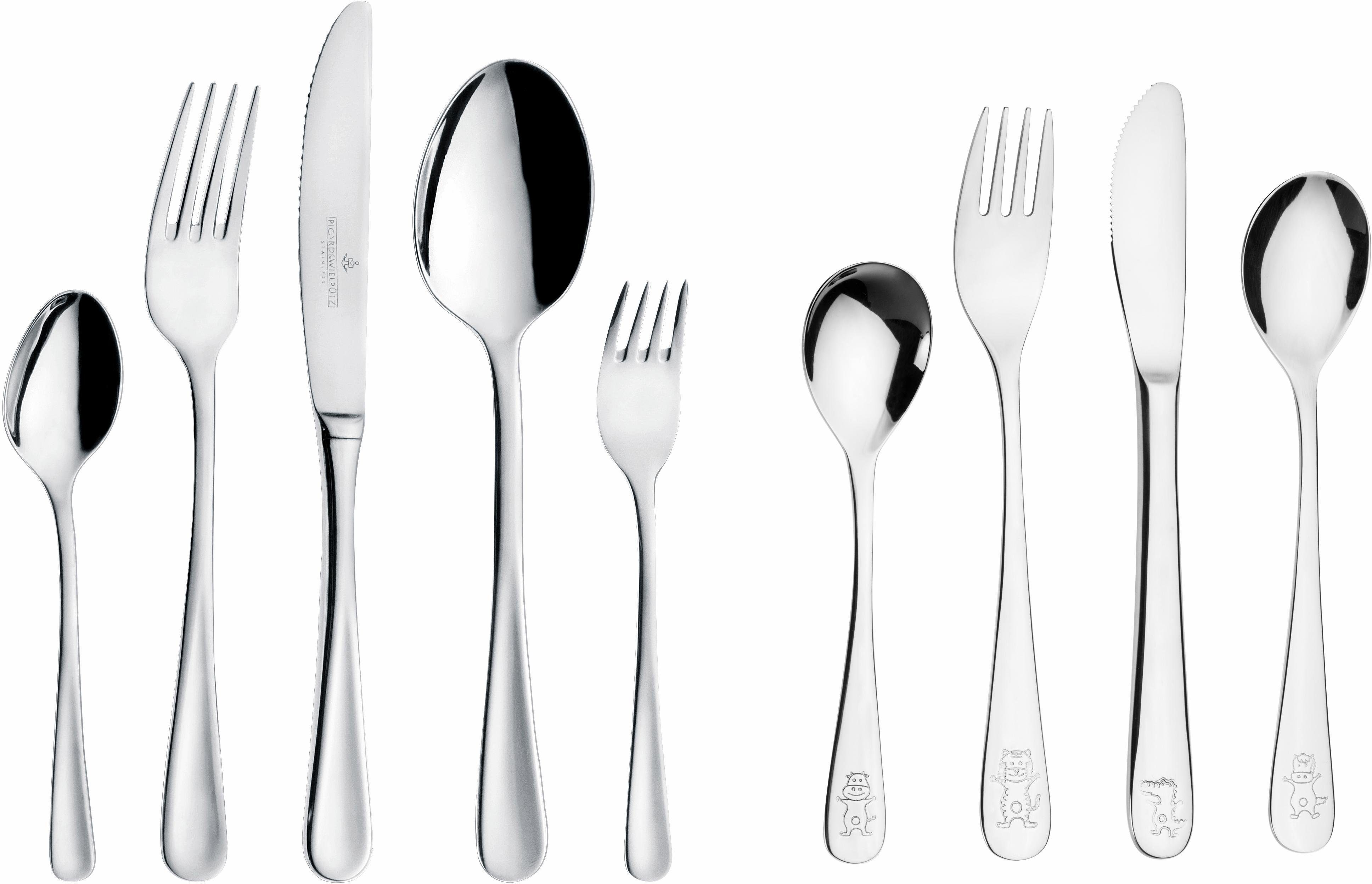 Picard & Wielpütz Solingen Besteck-Set Casino (30-tlg), 8 Personen, Edelstahl, inkl. Kinderbesteck, ideal für Familien