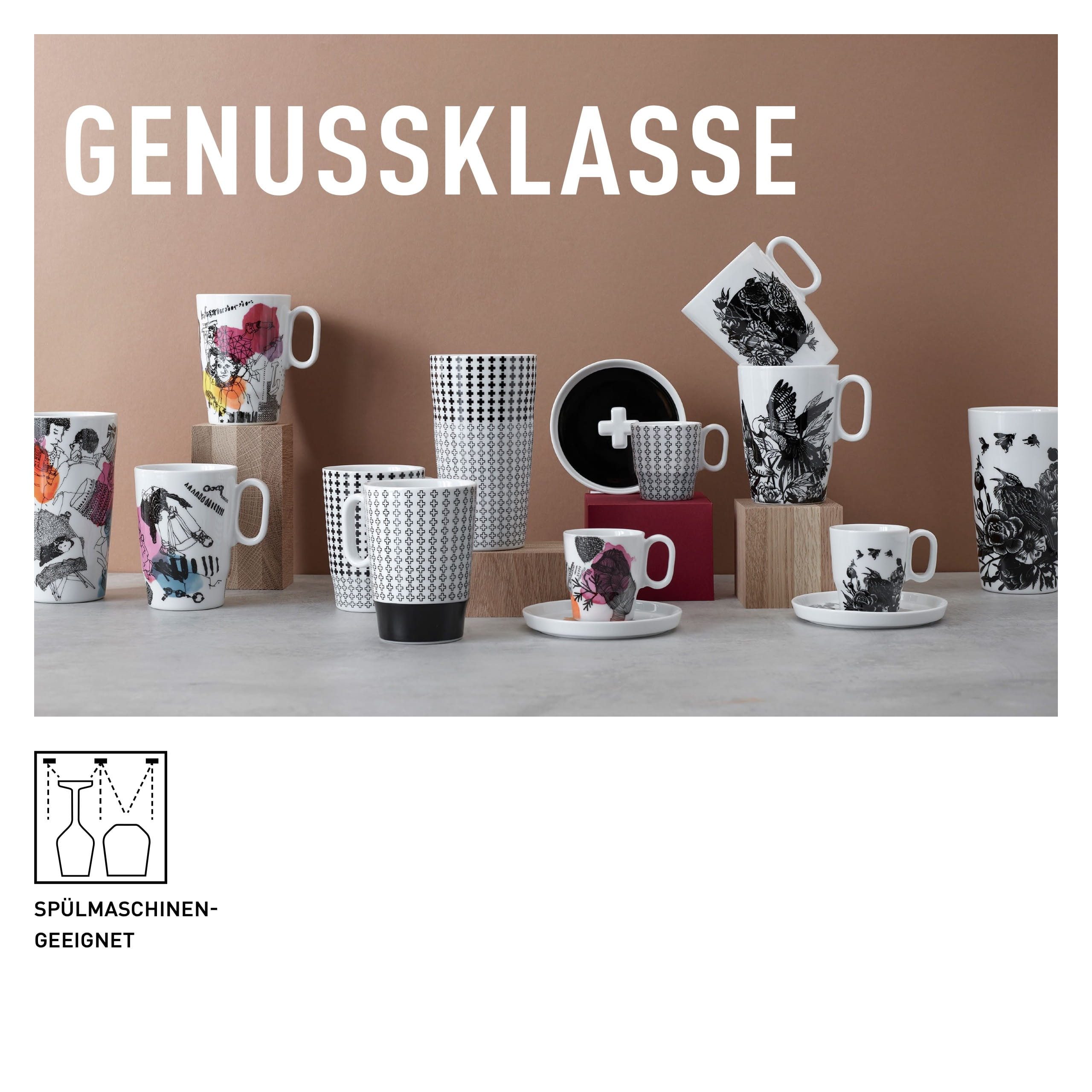 Ritzenhoff Tasse Genussklasse, Porzellan