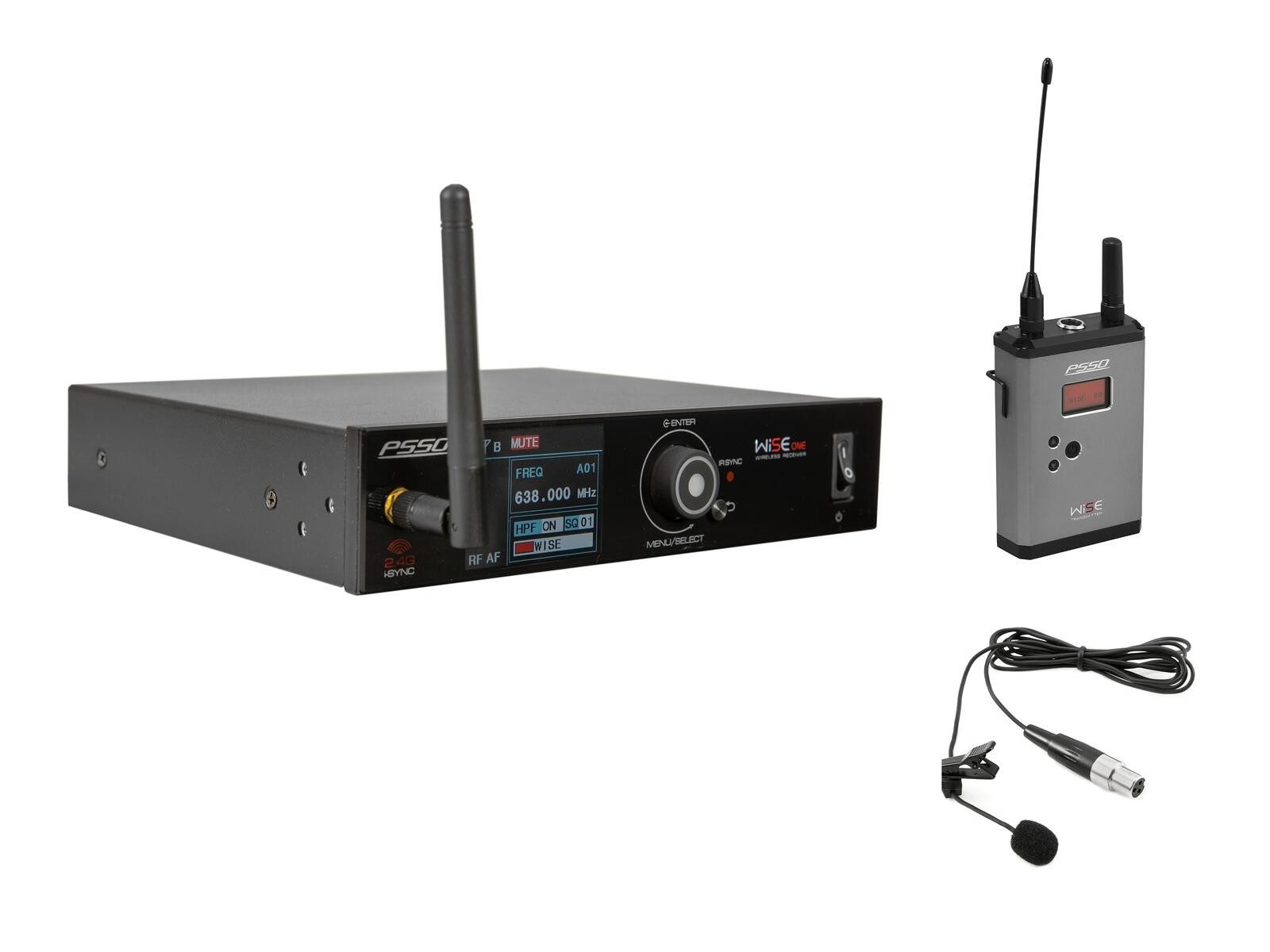 Mikrofon PSSO Set WISE ONE + BP + Lavalier 638-668MHz