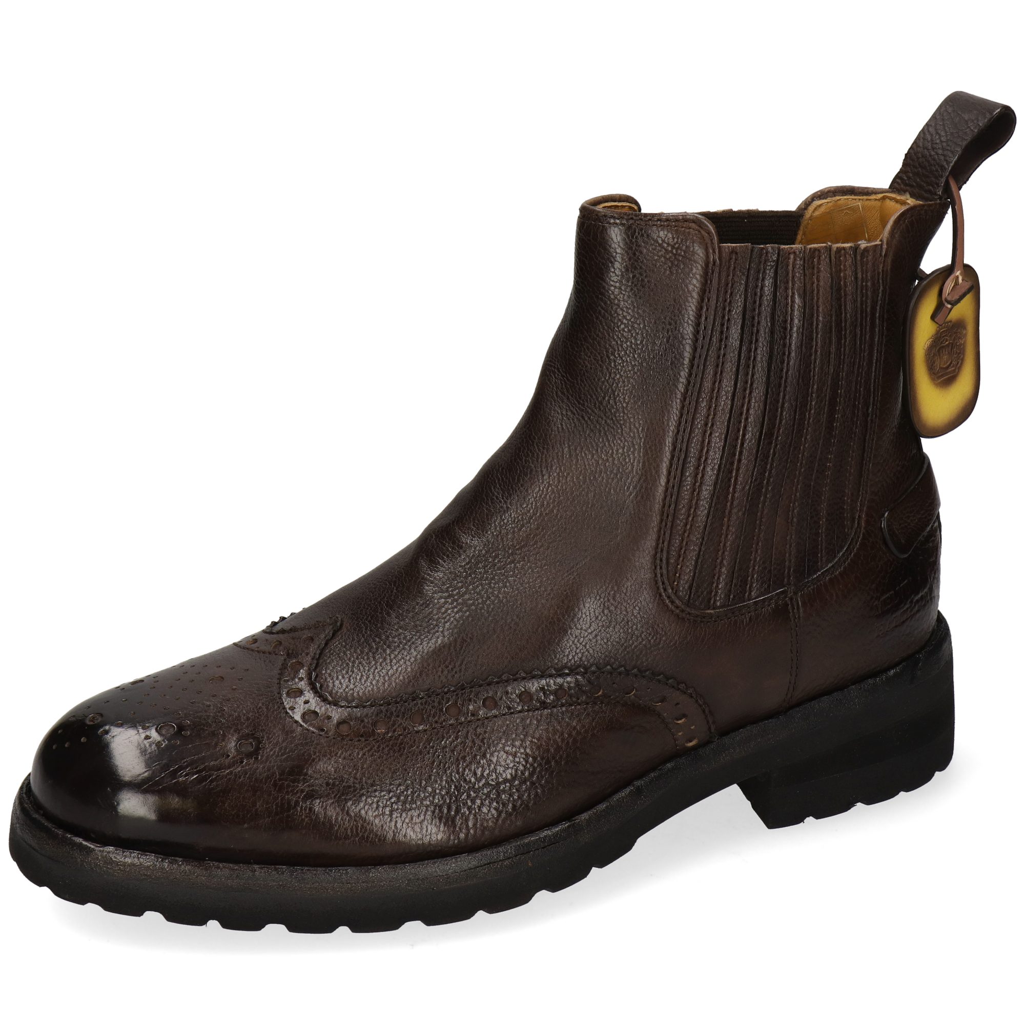 Melvin & Hamilton Tucker 1 Leder-Chelsea Boots für Herren Stiefelette Flache Absätze, Echtes Leder
