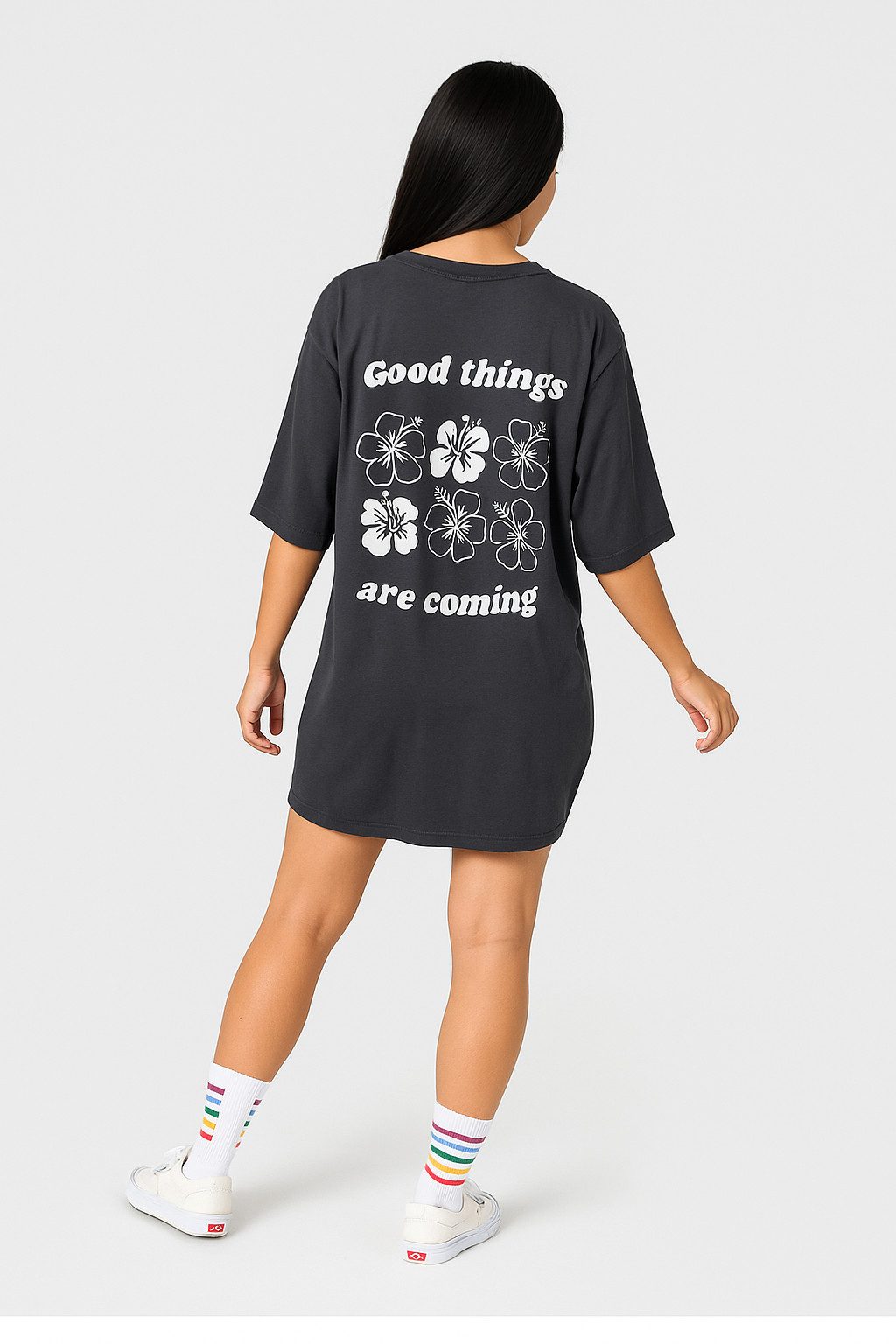 Worldclassca T-Shirt Worldclassca Oversized Print Flower günstig online kaufen