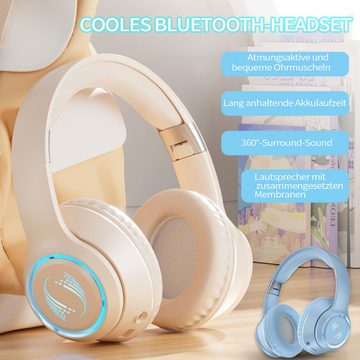 MAGICSHE Wireless Headset Bluetooth 5.3 Over-Ear-Kopfhörer Bluetooth-Kopfhörer