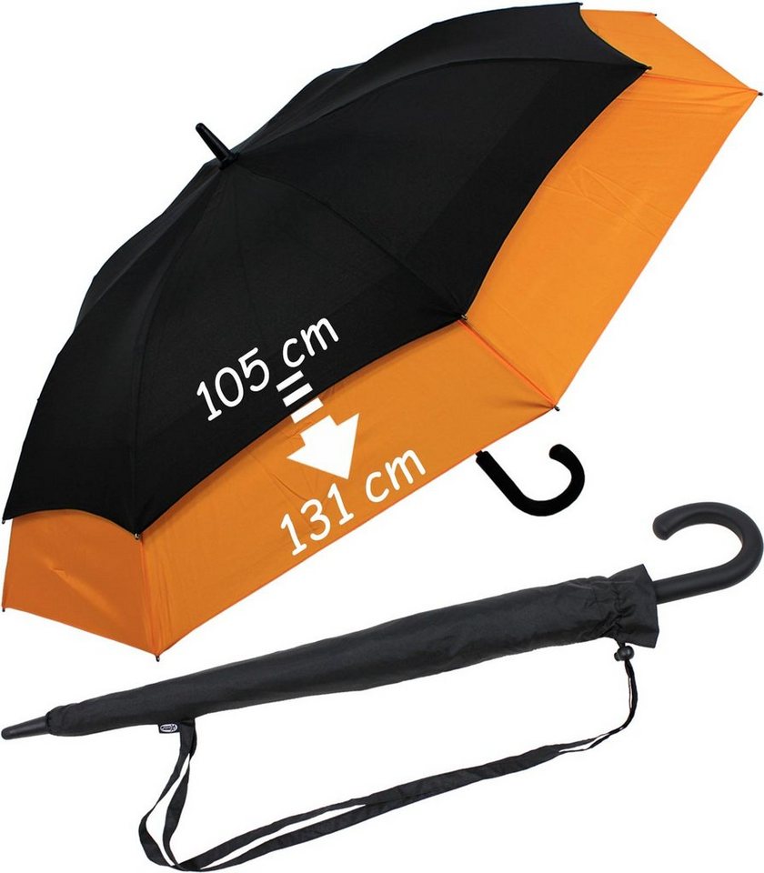 iX-brella Langregenschirm Move to XXL - expandierender Schirm mit  Automatik, zweifarbig