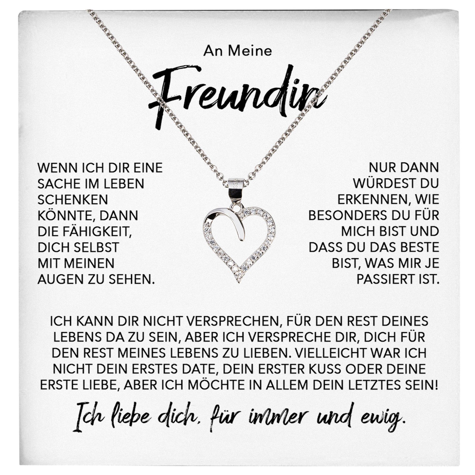 Schmuckset Ich Liebe Dich Geschenk Freundin Valentinstag Frauen Halskette Collier