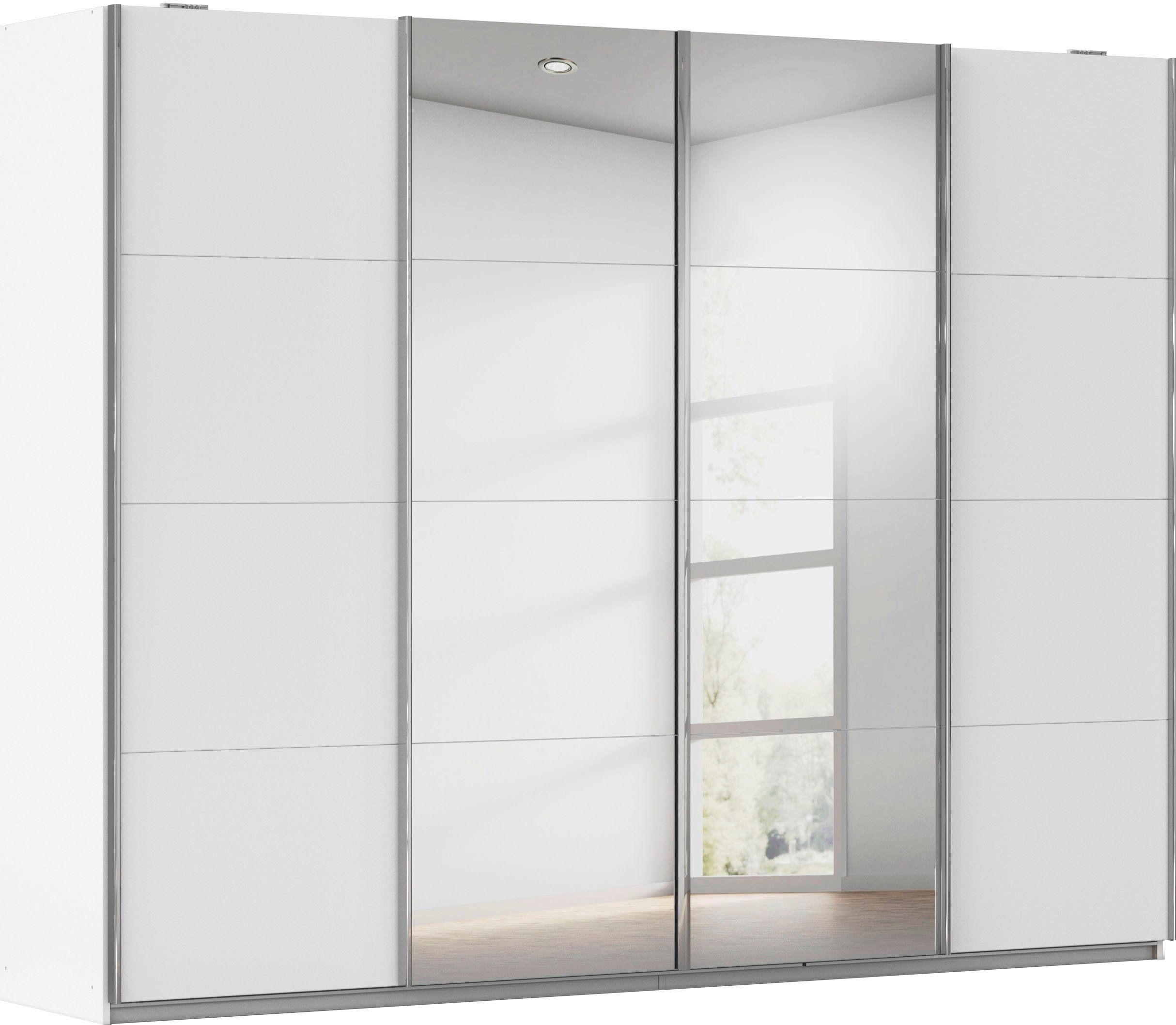 rauch Schwebetürenschrank Kleiderschrank Schrank Garderobe Wäscheschrank Ankleide SYNCRONO (Breiten 271/316/361 cm Höhen 211/230 cm) mit Synchronöffnung