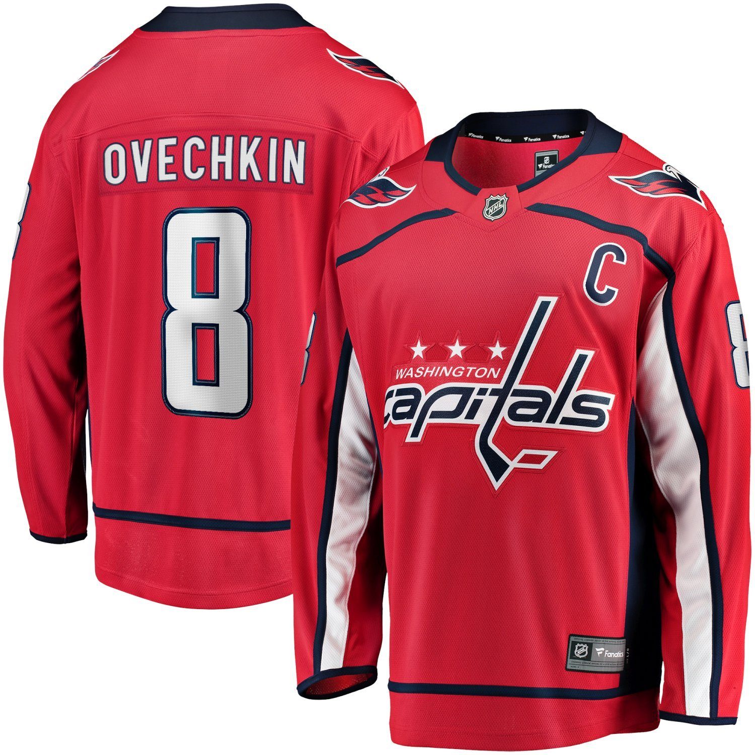 Eishockeytrikot Jersey Capitals #8 Washington Breakaway Ovechk NHL Fanatics