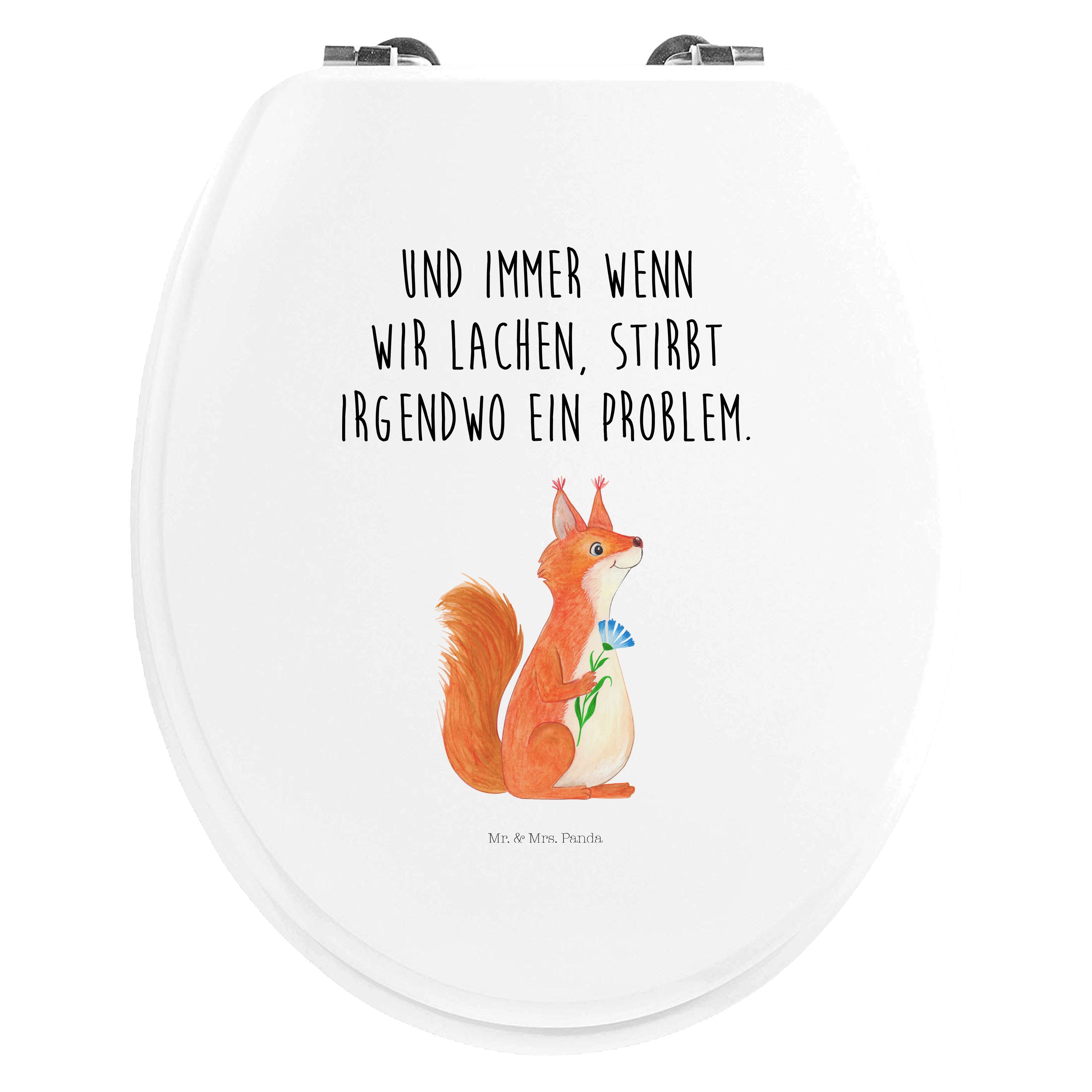 Mr. & Mrs. Panda WCSitz »Eichhörnchen Blume Transparent Spruch