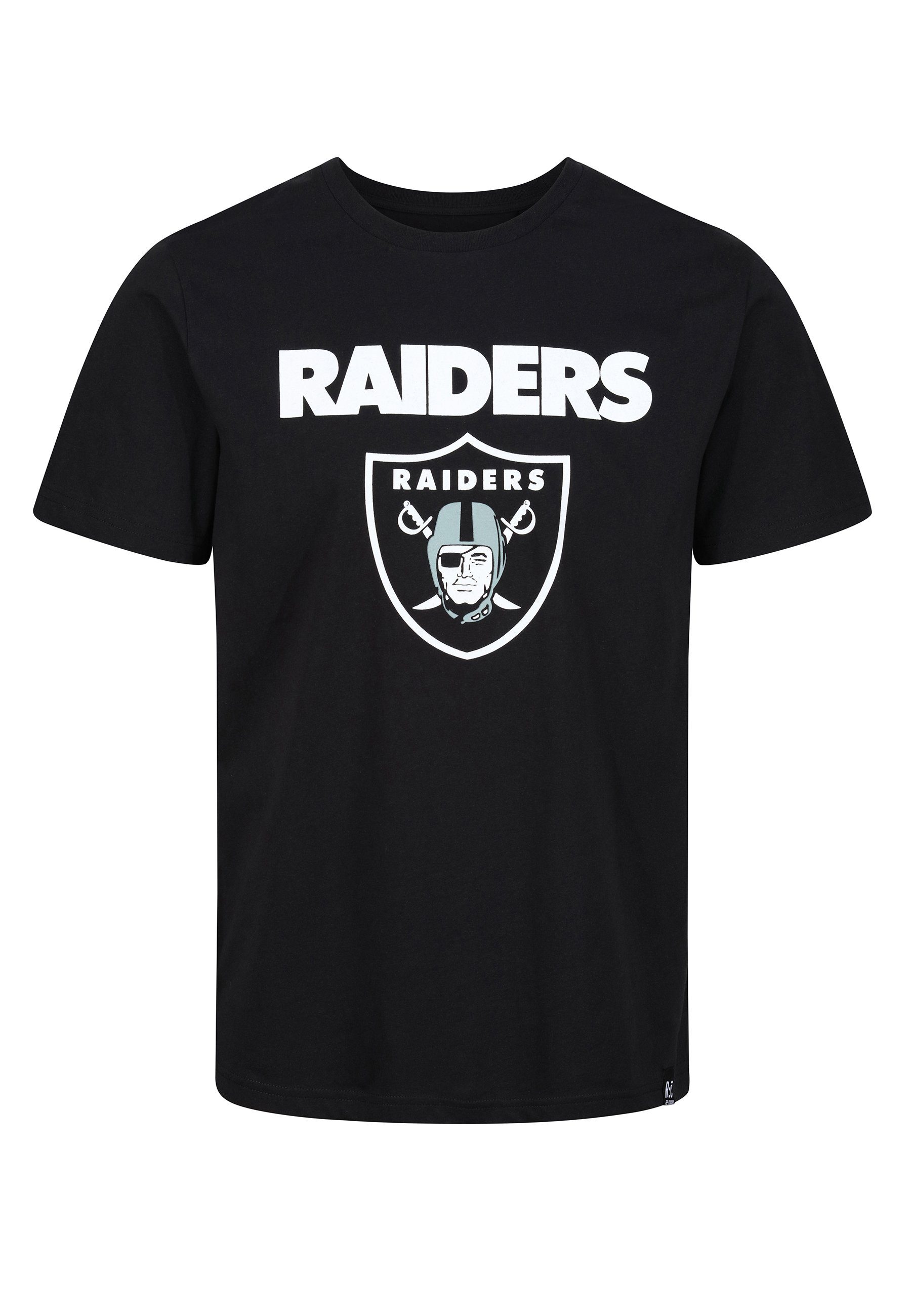 RAIDERS NFL GOTS LOGO T-Shirt Bio-Baumwolle Recovered zertifizierte