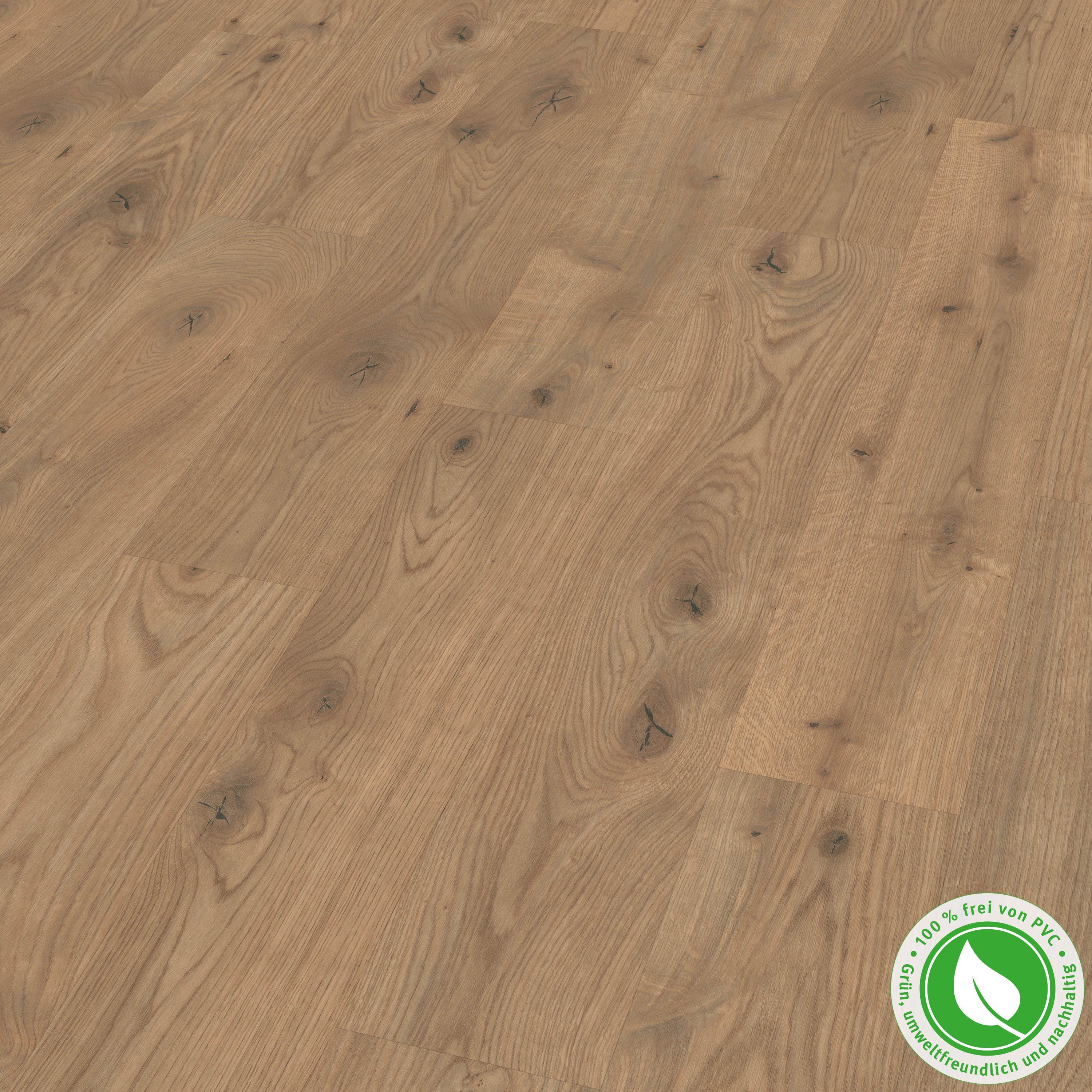 EGGER Designboden GreenTec EHD031 Almington Eiche natur, (7,5mm, 1,995m),Robust & Strapazierfähig